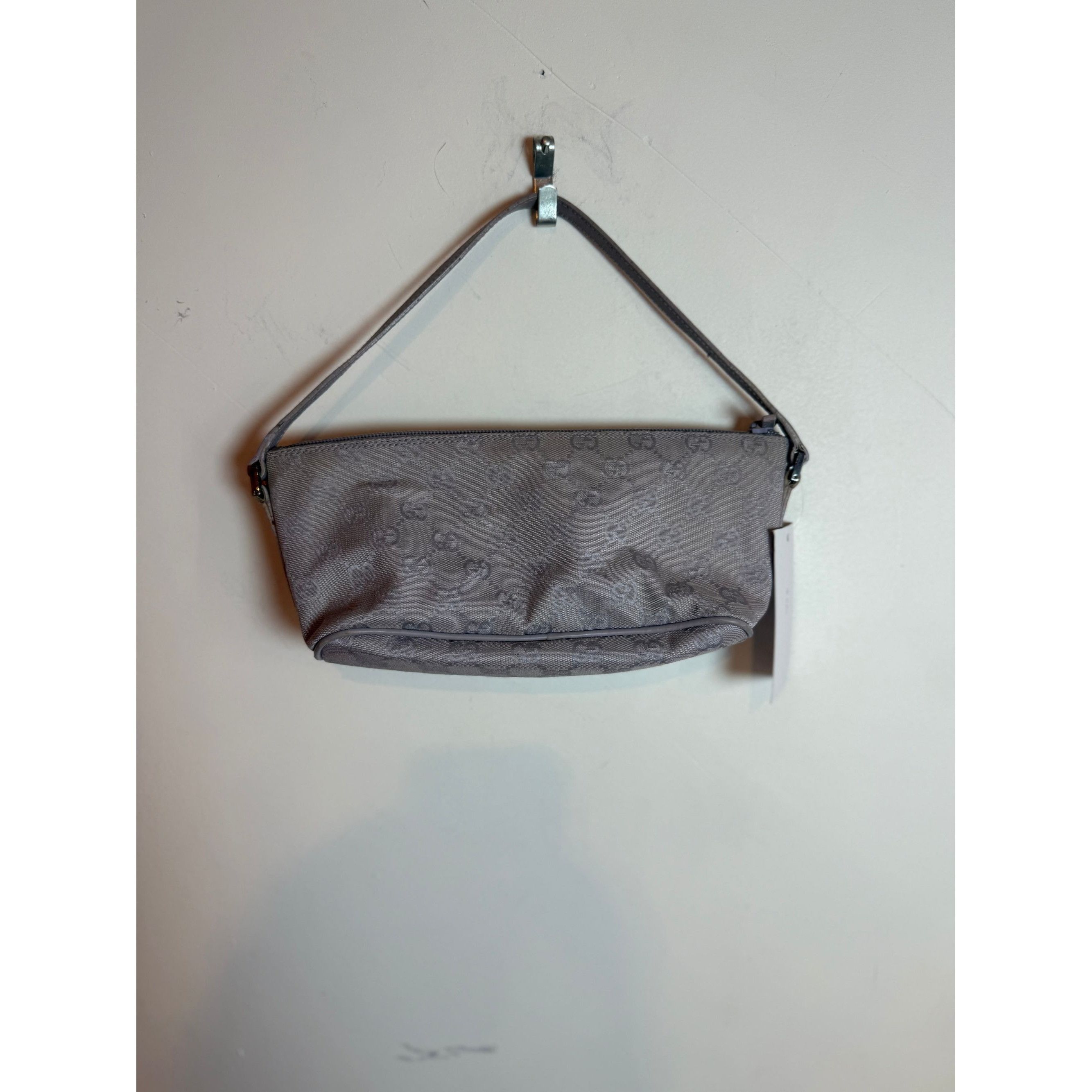 Vintage Gucci GG Canvas Monogram Accessory Pouch Handbag Pur