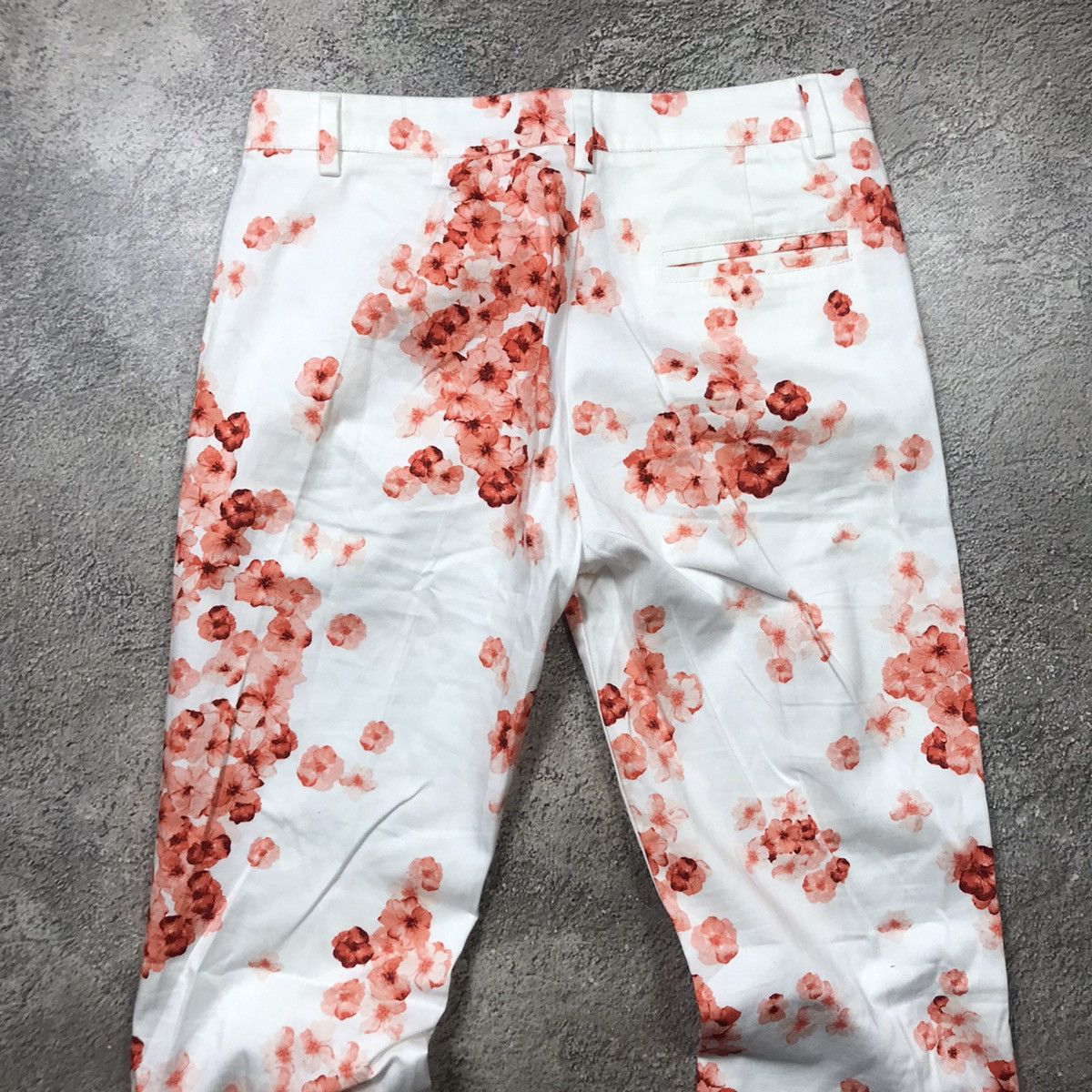 Vintage Y2K Baggy Floral Print Distressed Pants Rave Aesthetic 28 Size 28" / US 6 / IT 42 - 4 Thumbnail