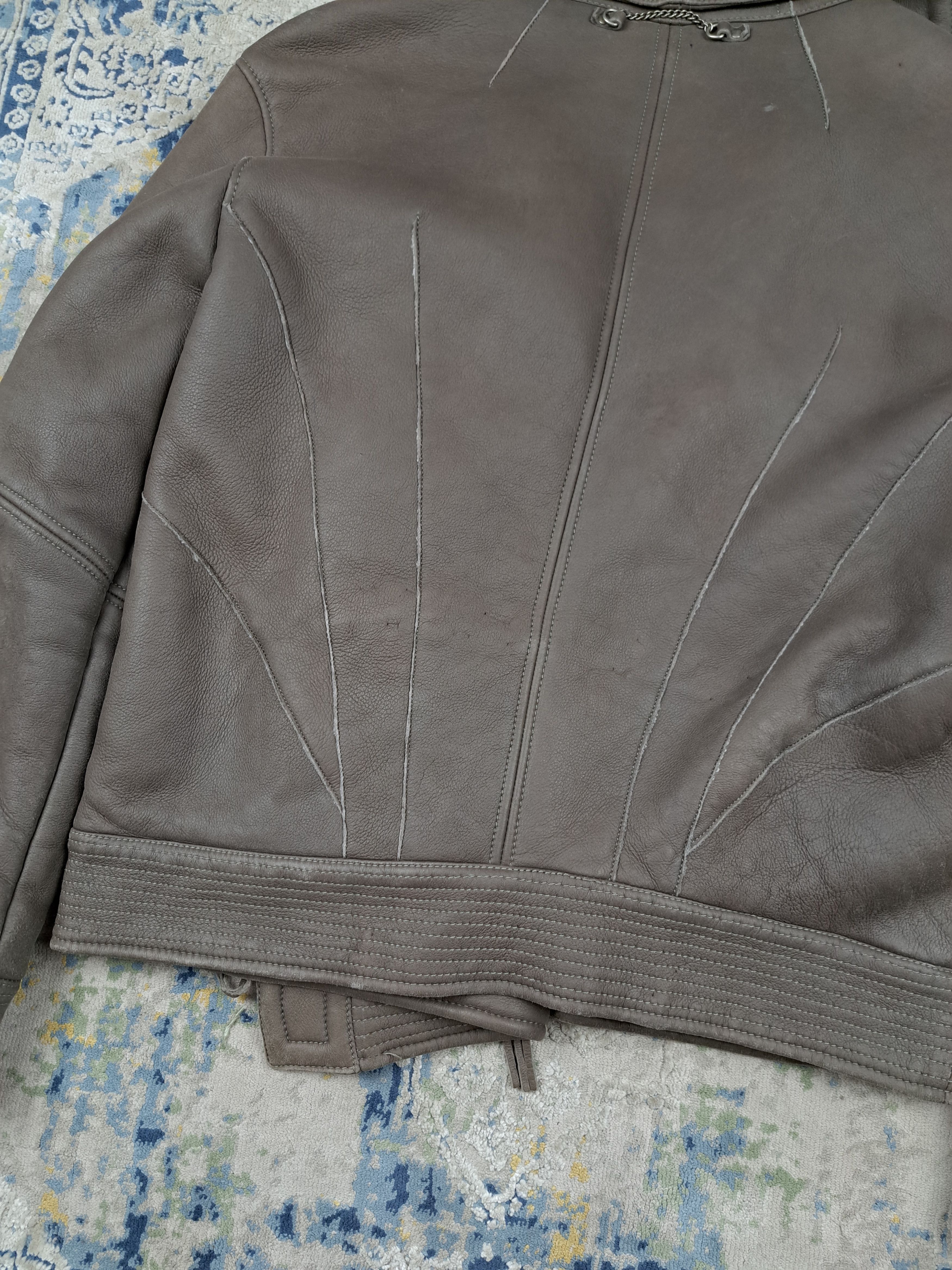 Marithe + Francois Girbaud × Vintage Vintage M+FG Lambskin Leather Shearling Ramones Jacket Size M / US 6-8 / IT 42-44 - 12 Thumbnail