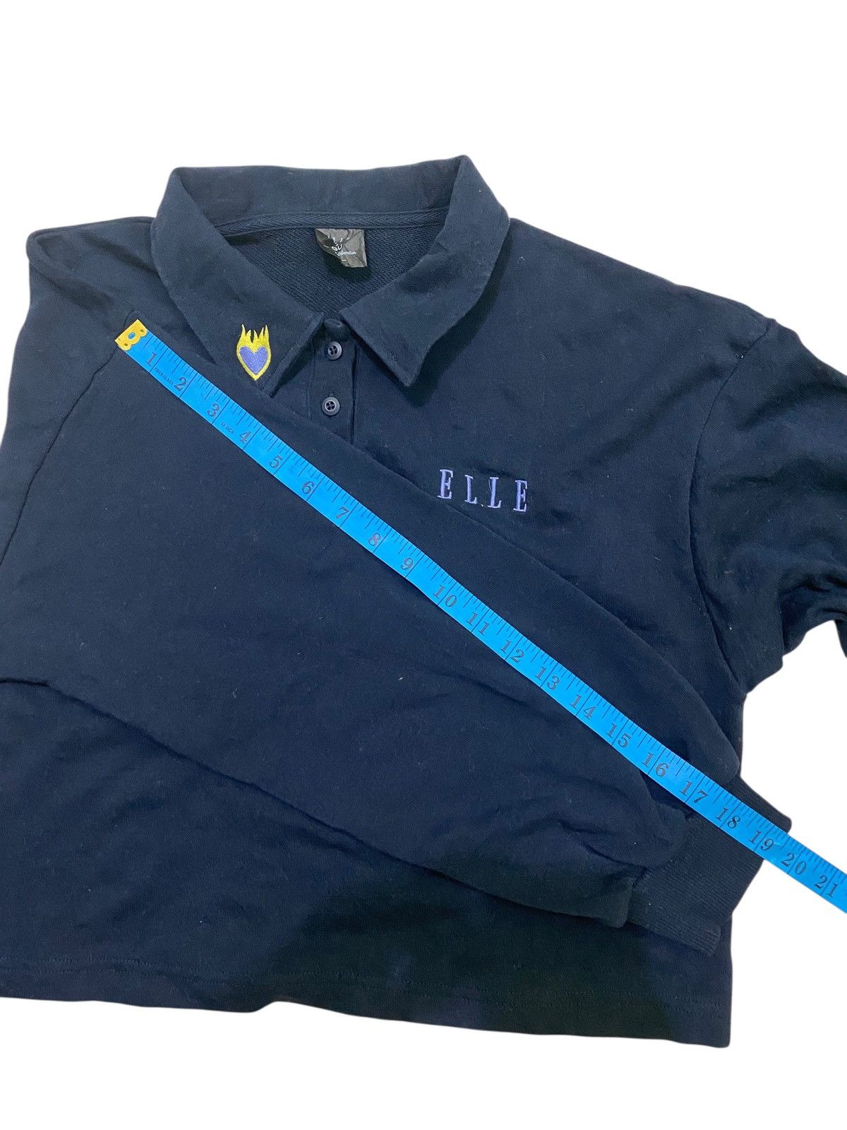 GU × Undercover GU x ELLE Cropped Long Sleeve Polo Size M / US 6-8 / IT 42-44 - 11 Thumbnail
