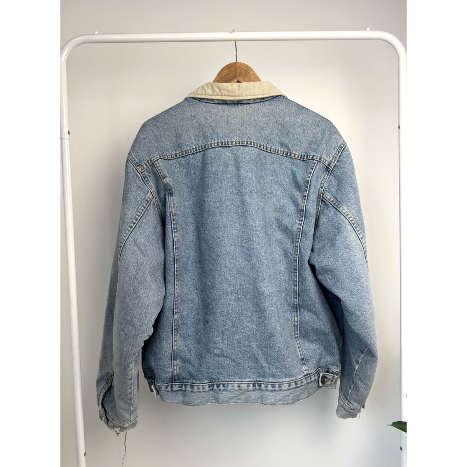 Lee VINTAGE Lee Jacket denim blue size XL Mens 90s Style Button Up Pockets Bomber Casual Workwear Size US 36 / EU 52 - 4 Thumbnail