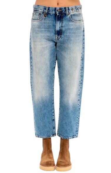 R13 BOYFRIEND 24 Jasper Cropped Blue Jeans 90045 Size 24" / US 00 / IT 34 - 1 Thumbnail