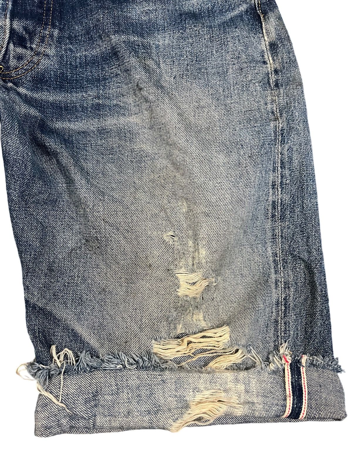 Japanese Brand Vintage Sewing Chop Clinic Selvedge Shorts Denim Size US 33 - 2 Thumbnail