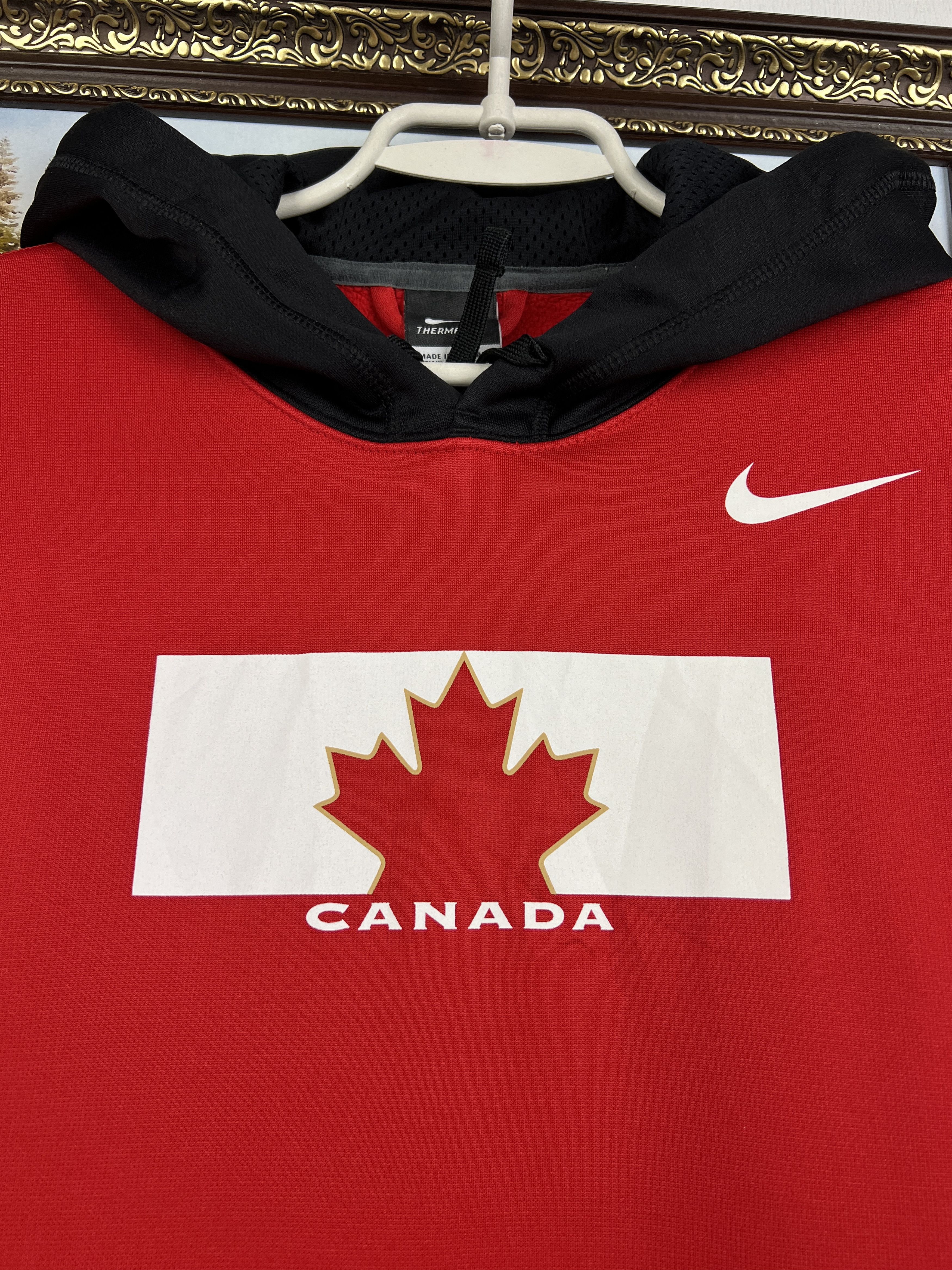 Nike Vintage Nike Canada Ice Hockey Hoodie Jacket Track Top Rare Size US M / EU 48-50 / 2 - 3 Thumbnail