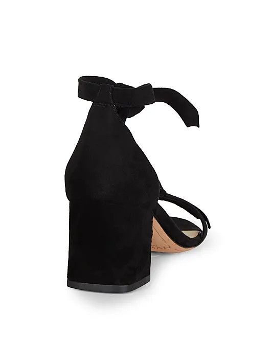Alexandre Birman os11x1225 Clarita Bow Suede Sandals in Black Size US 9 / IT 39 - 3 Thumbnail