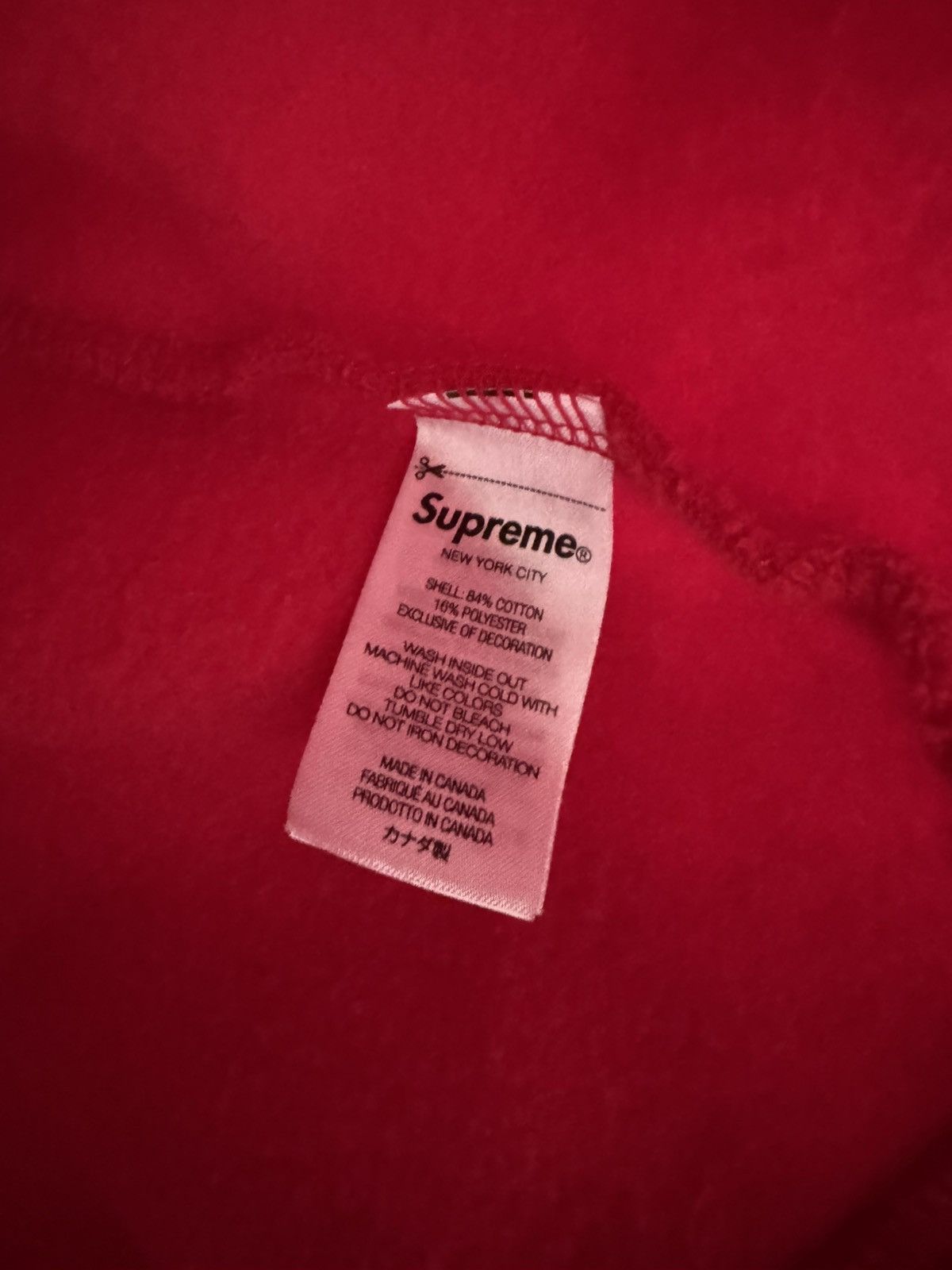 Supreme Preowned Supreme $ Red Hoodie Size US M / EU 48-50 / 2 - 3 Thumbnail