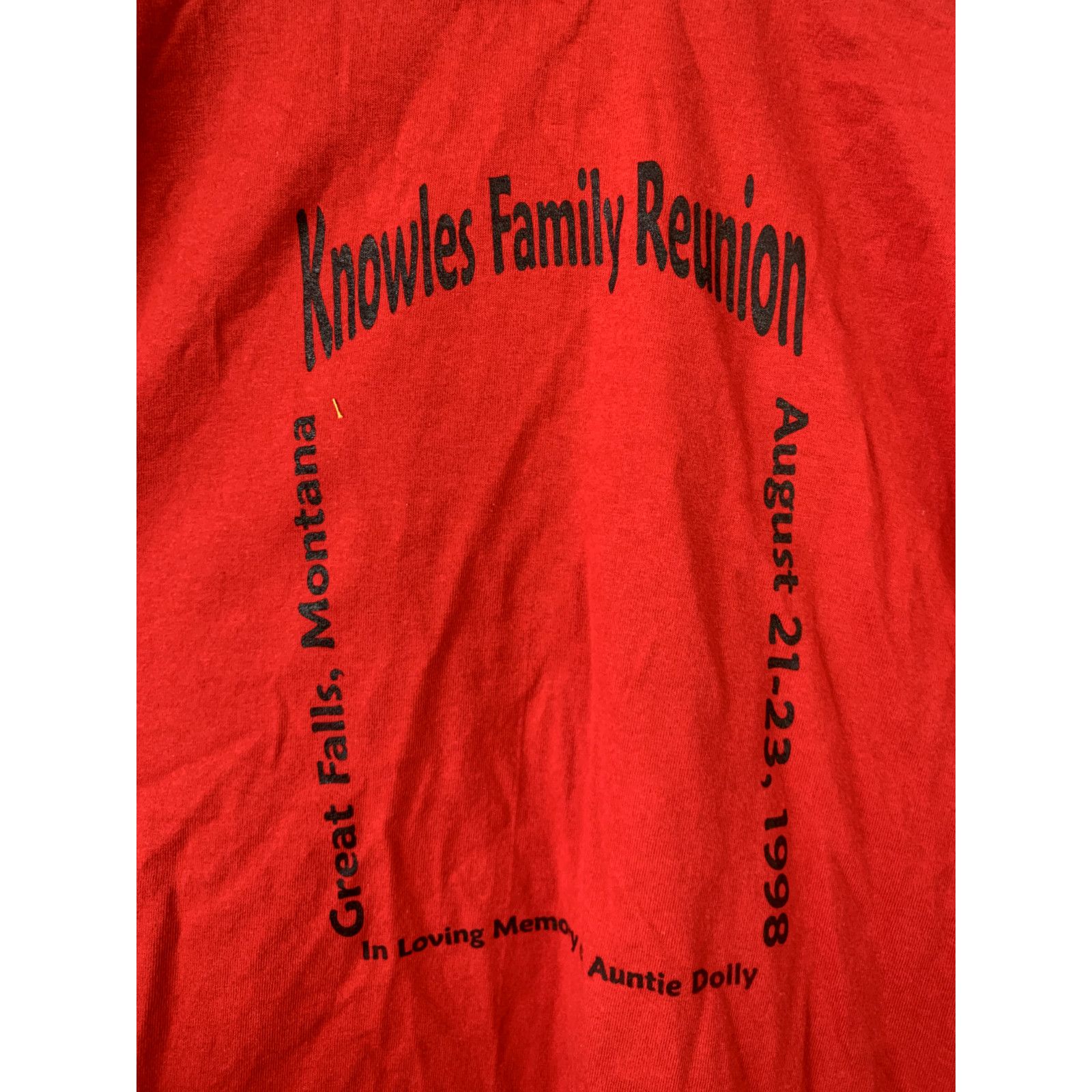 Jerzees Vintage Family Reunion Shirt Knowles Bear T-Shirt VTG XL Size US XL / EU 56 / 4 - 4 Thumbnail