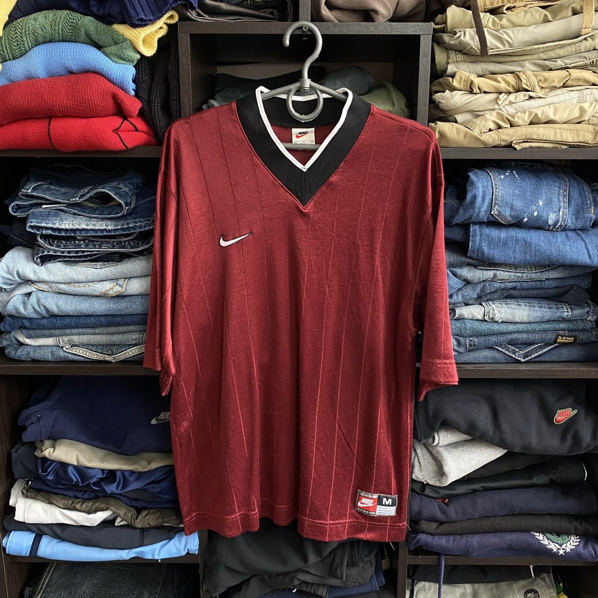 Nike Vintage 90’s Nike small swoosh jersey style y2k tee Size US M / EU 48-50 / 2 - 1 Thumbnail