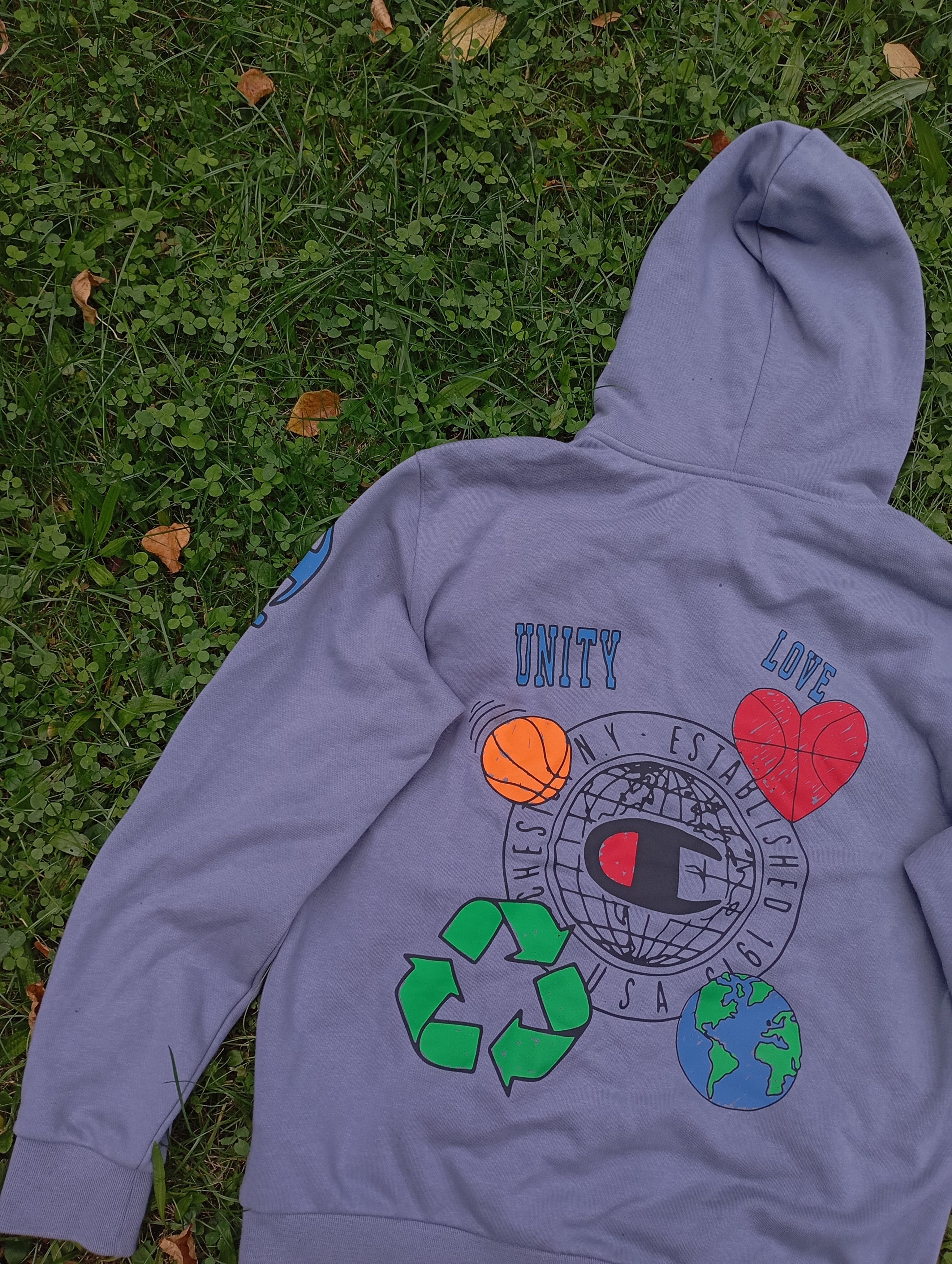 Champion × Vintage Vintage y2k champion love basketball hearts hoodie Size US M / EU 48-50 / 2 - 2 Thumbnail