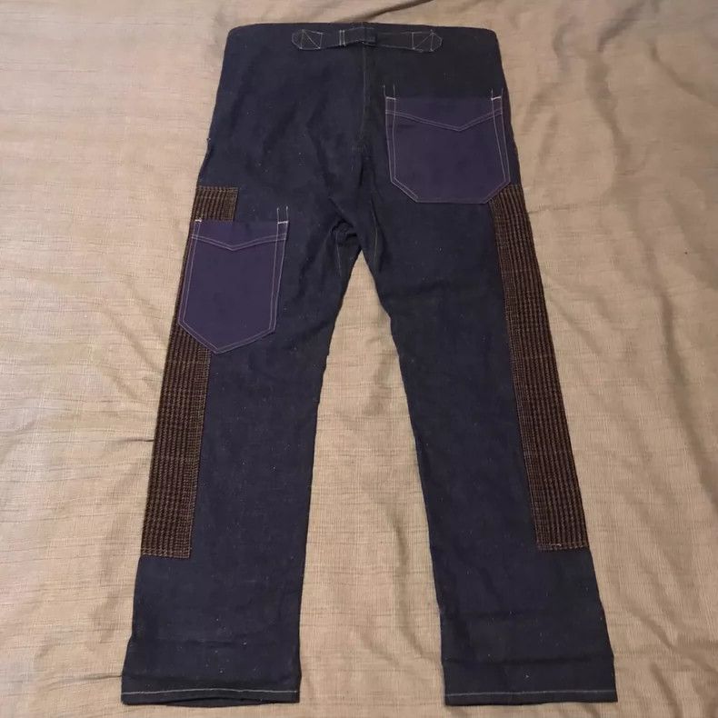 Junya Watanabe Junya watanabe SizeXS Stitched denim bib pants Size US 27 - 2 Thumbnail