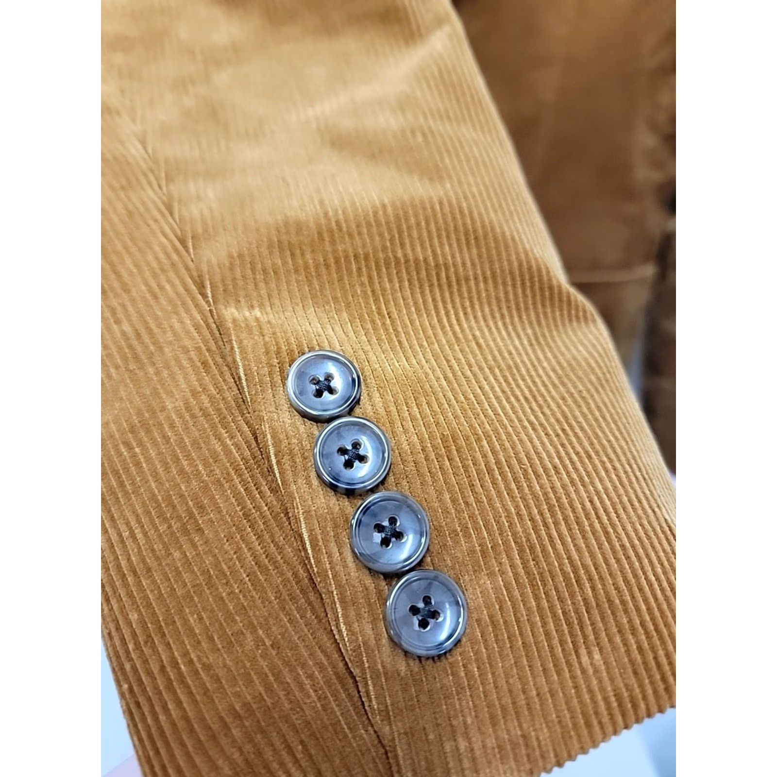 J.Crew J. Crew Blazer Cotton Corduroy Sport Coat Brown 40R Men Two-Button Chest 22 Regular Length 30 Vintage No Size 40R - 4 Thumbnail