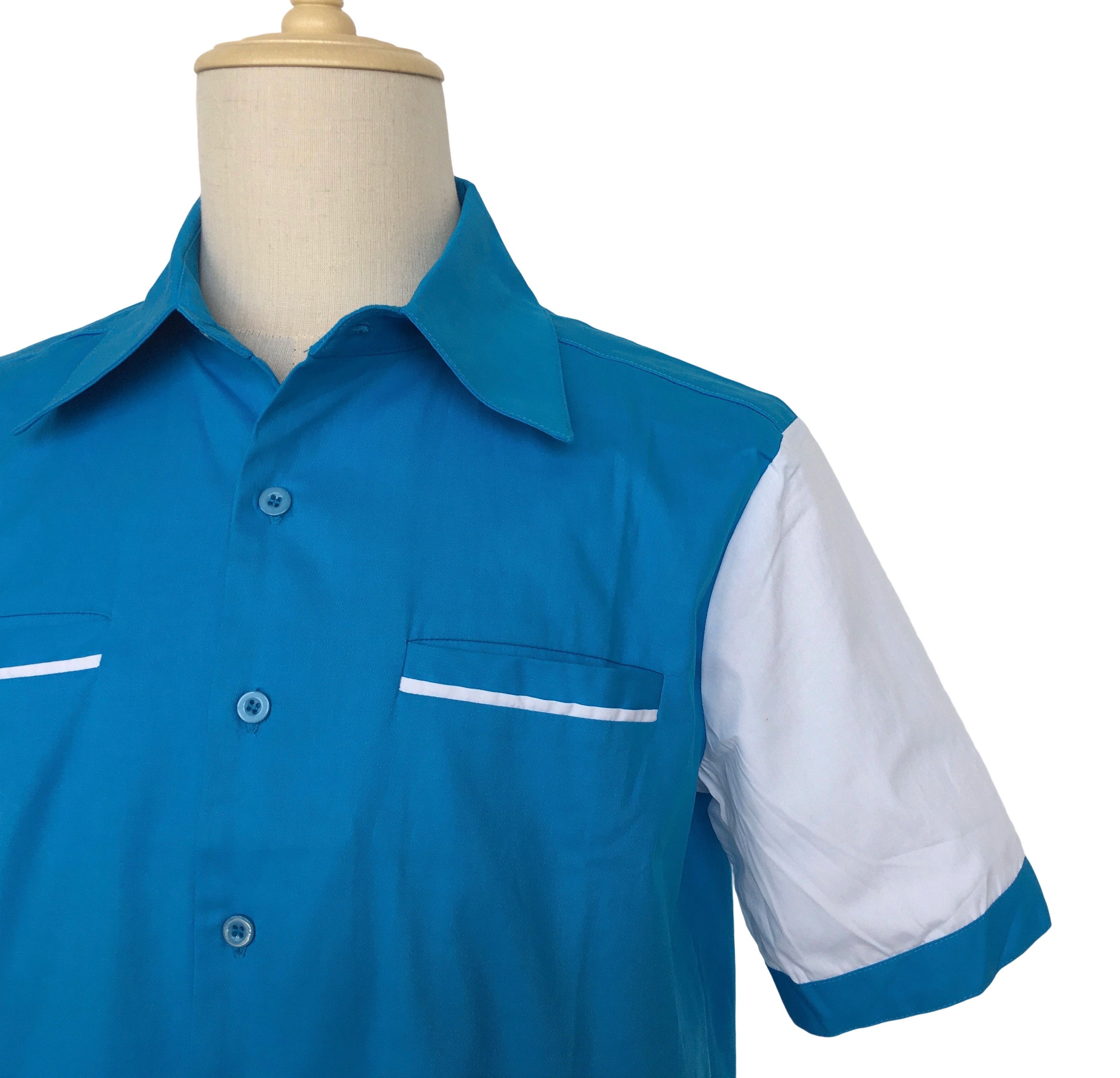 Other Vintage Shirt Short Sleeve Men Clothes Blue Size US M / EU 48-50 / 2 - 4 Thumbnail