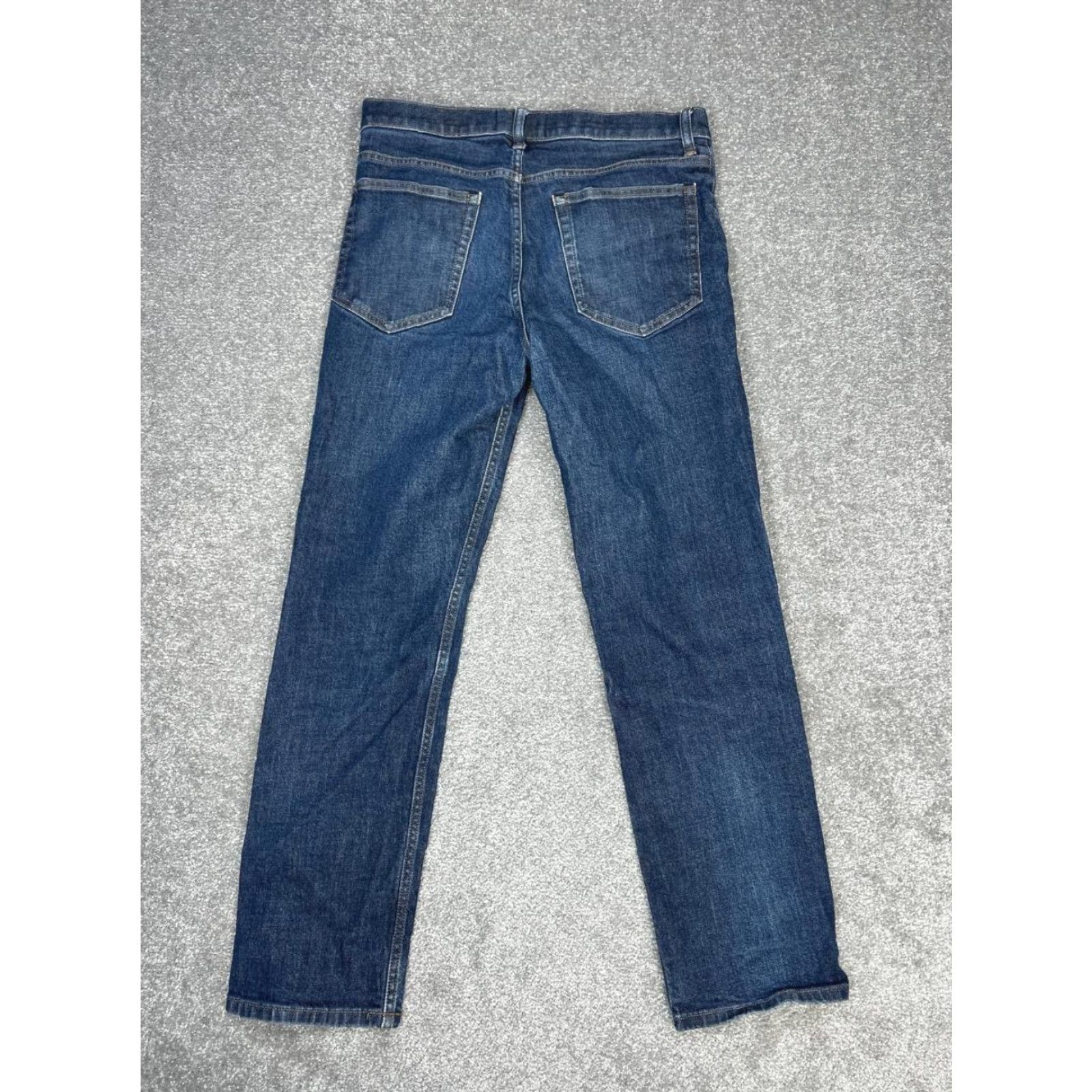 Everlane Everlane Jeans Mens 31 Blue Denim Cotton Stretch Low Rise Straight Leg 31x28 Vintage No Size US 31 - 2 Thumbnail