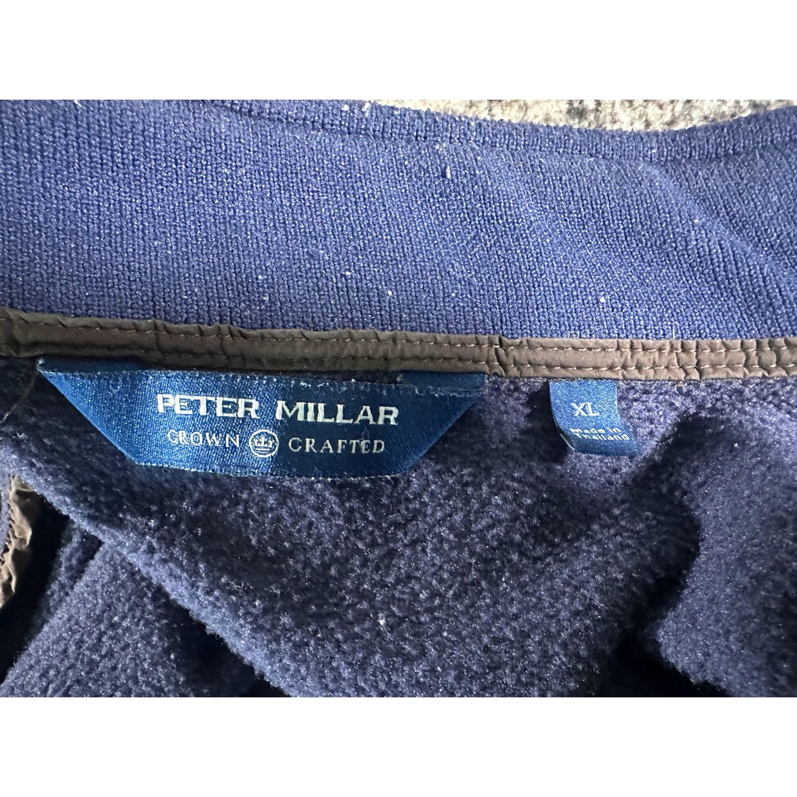 Peter Millar Peter Millar Crown Crafted Blaze Hybrid Jacket XL Brown Blue Size US XL / EU 56 / 4 - 10 Thumbnail
