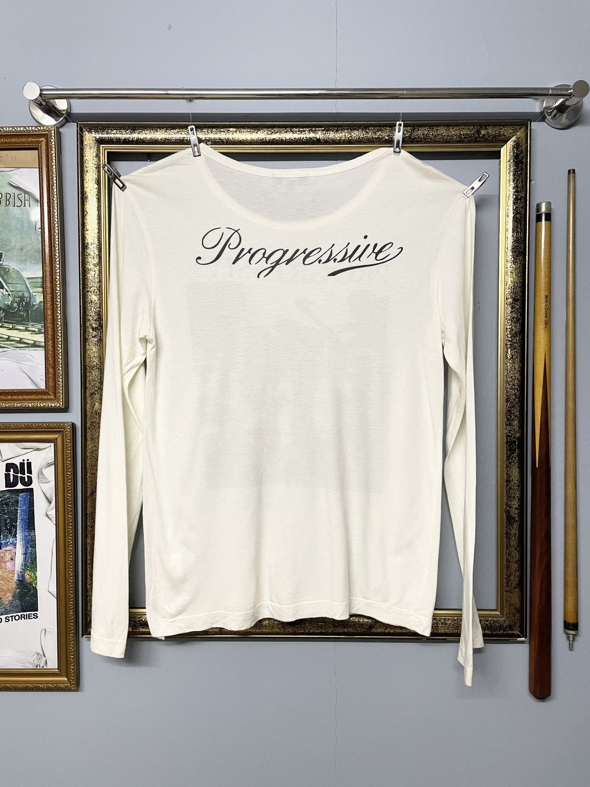 Japanese Brand Vintage 90s Japan The Edge Rupert ‘Progresive’ Music Tshirt Size US M / EU 48-50 / 2 - 5 Thumbnail