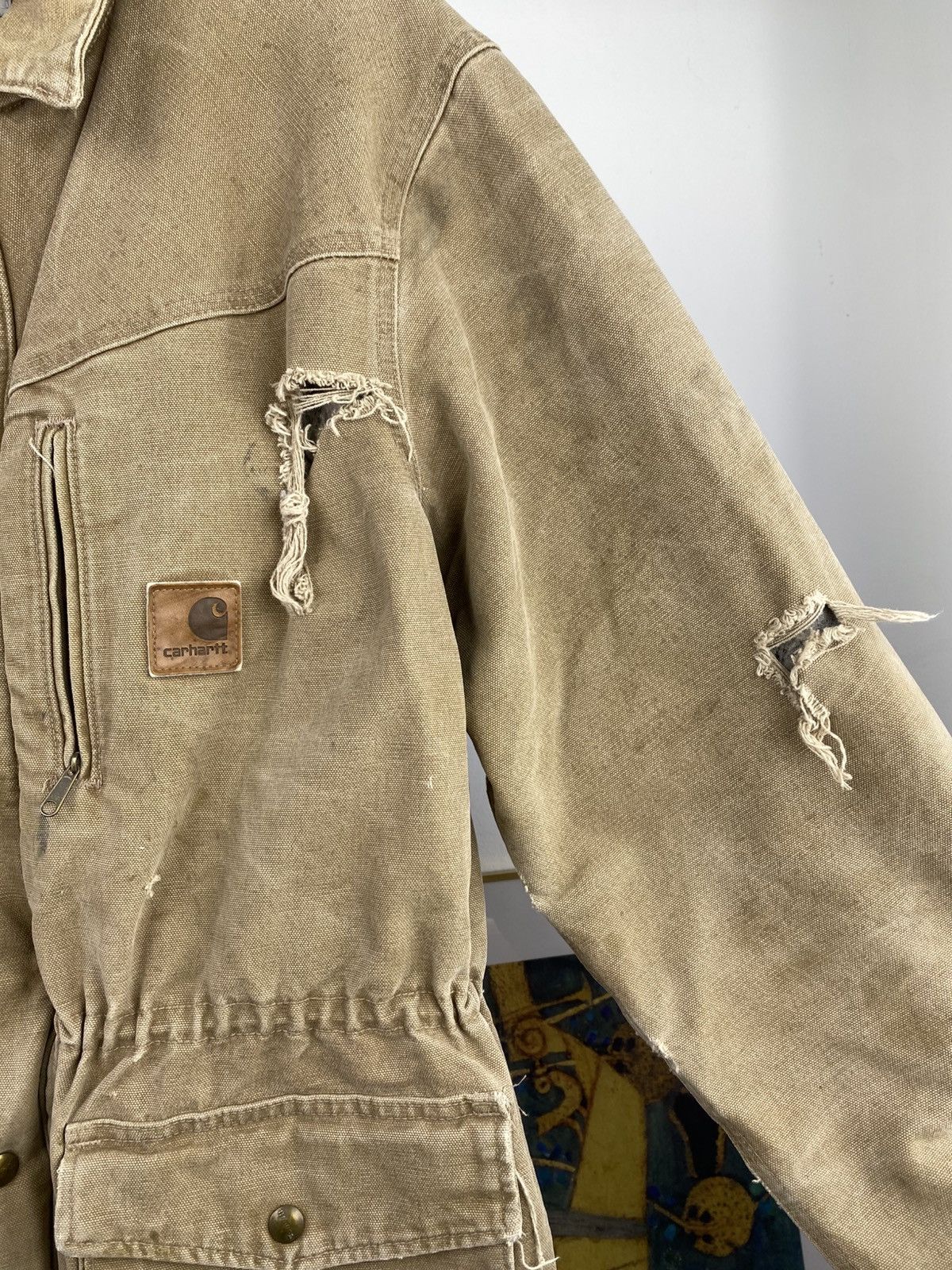 Carhartt 2000’s Carhartt Sandstone Rancher Thrashed Coat Size US M / EU 48-50 / 2 - 4 Thumbnail