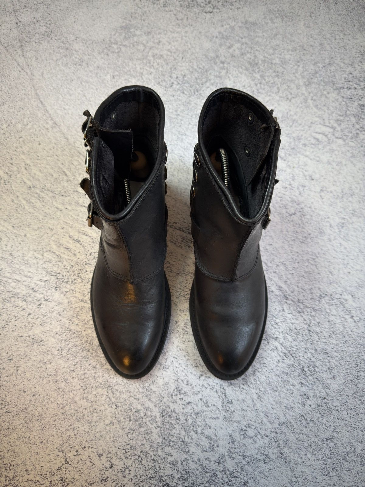 Golden Goose Golden Goose Noha Triple Strap Biker Boots Black Leather Size US 10 / IT 40 - 3 Thumbnail