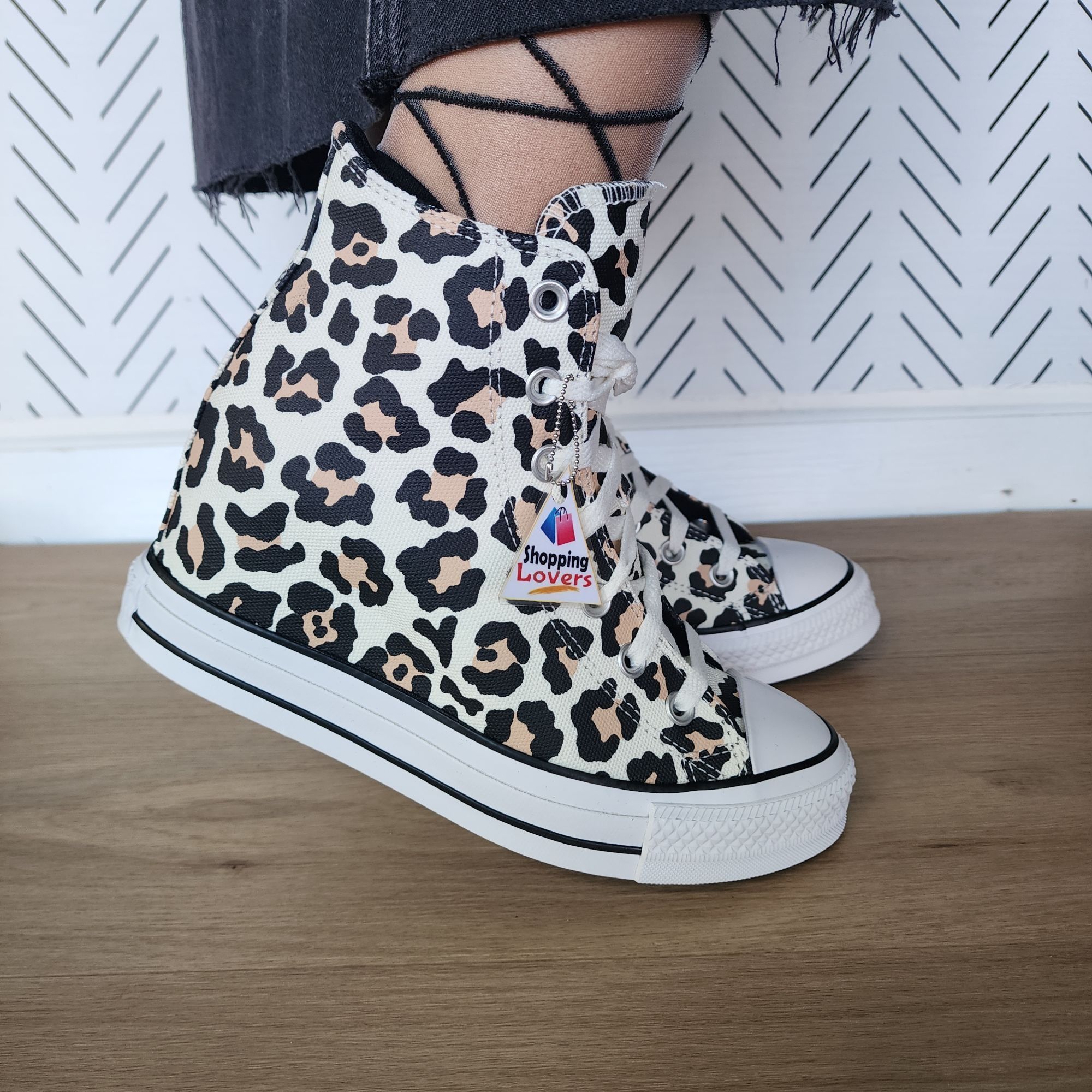 Converse ❤️Converse Chuck Taylor Wedge Platform Leopard Sz 10.5 Women Size US 10.5 / IT 40.5 - 4 Thumbnail