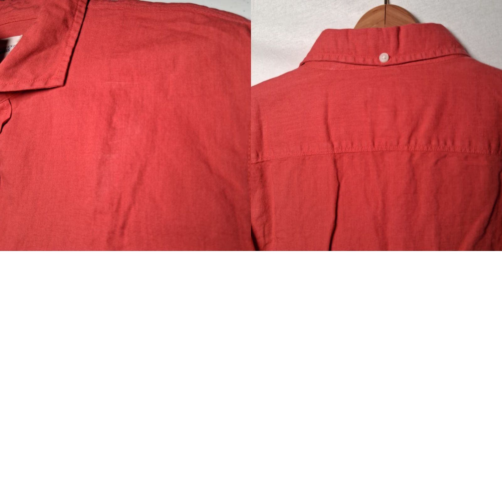 Lands' End VINTAGE Lands' End Canvas Shirt Men L Long Sleeve Red Linen Blend Button-Up Collar Spread Pockets Casual Business Womens? Size US L / EU 52-54 / 3 - 9 Thumbnail