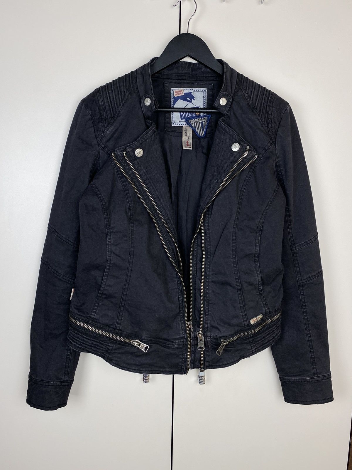 Hysteric Glamour Avantgarde Asymmetrical Multi Zip Striped Jacket Khujo Opium Size L / US 10 / IT 46 - 1 Thumbnail