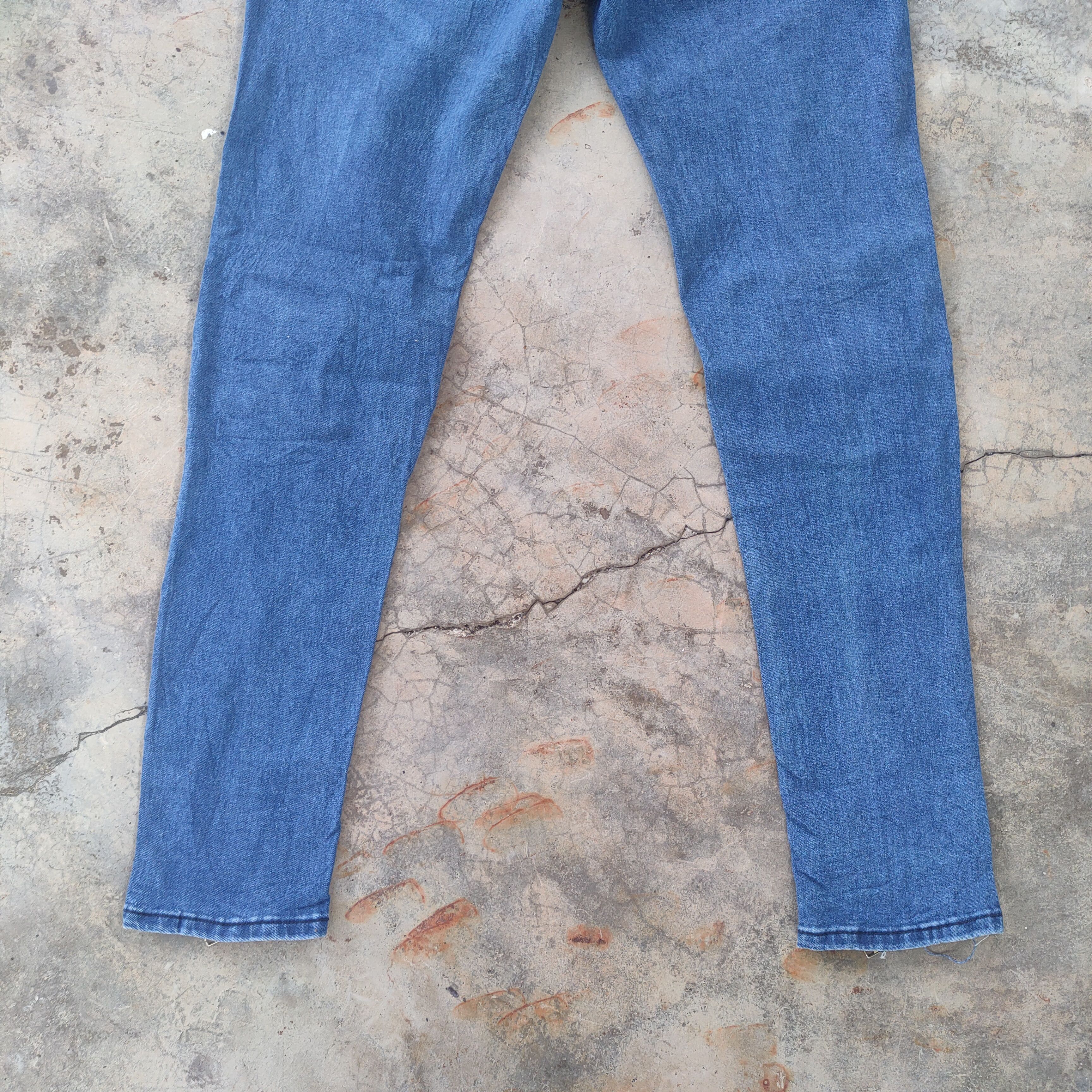 Japanese Brand VINTAGE JAPANES JEANS SKINNY BIKER FADED RIPPED JEANS PANTS Size US 35 - 12 Thumbnail