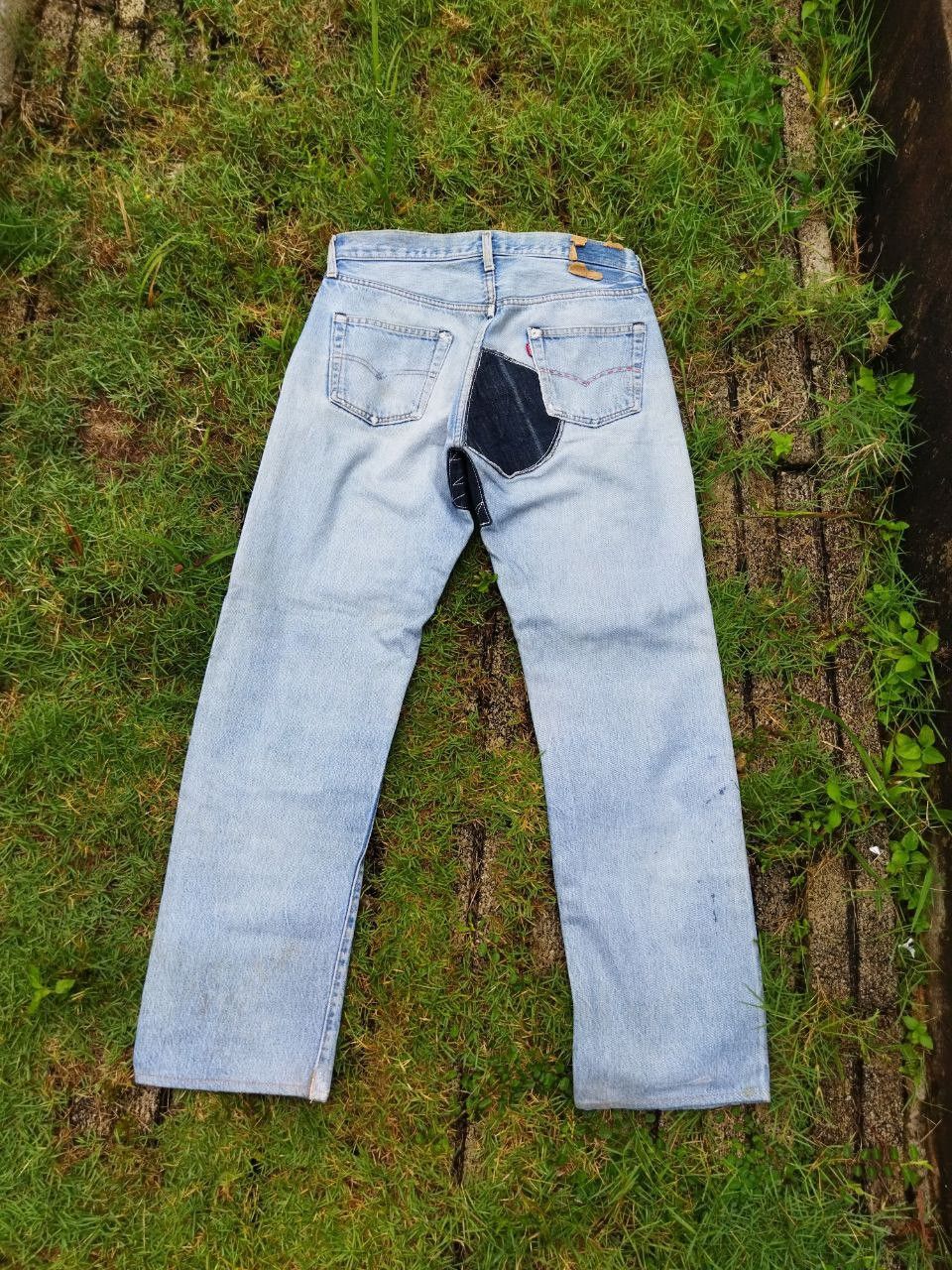 Levi's Vintage Clothing Levis Vintage 501 Redline Custom Boro Patchwork Jeans Size US 34 / EU 50 - 12 Thumbnail