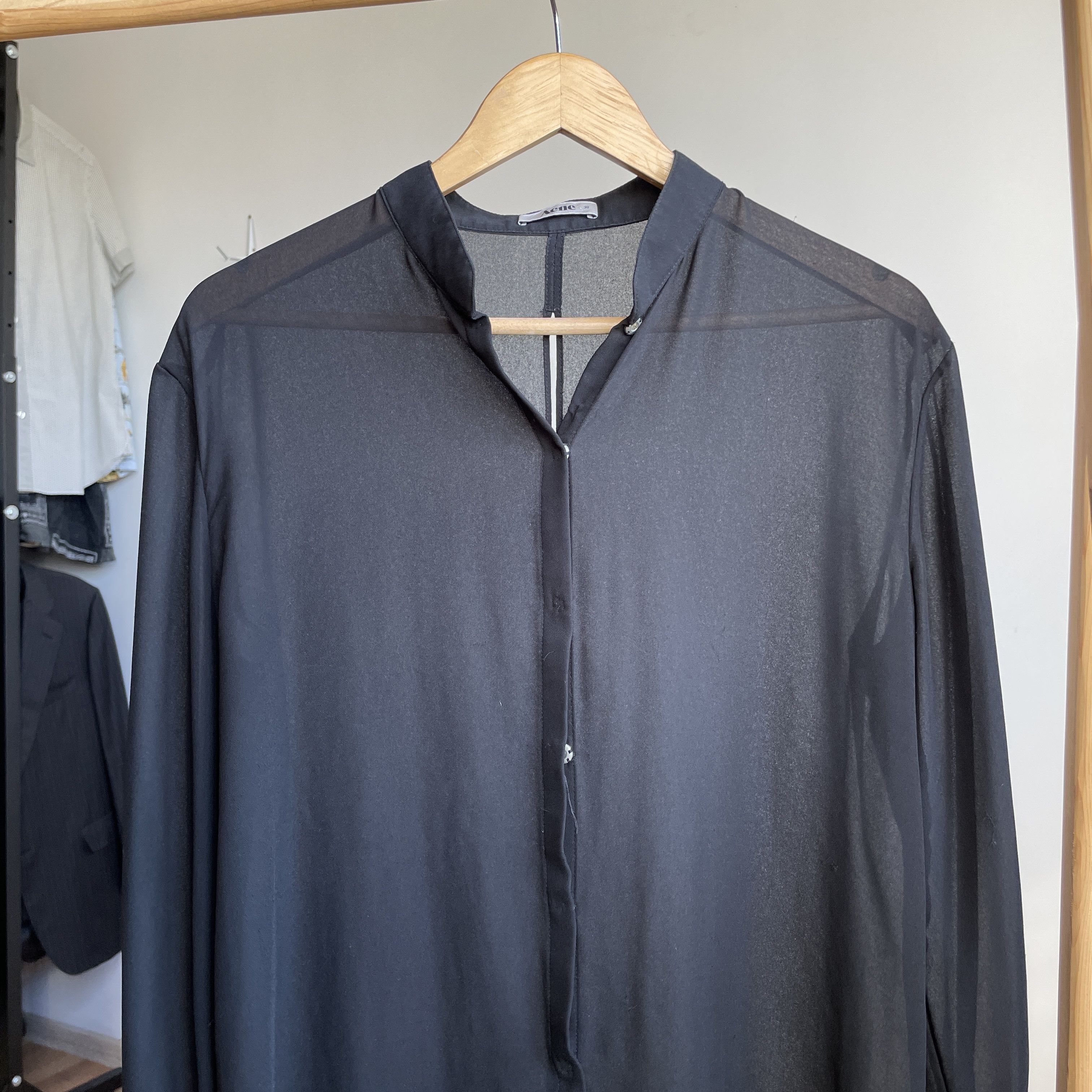 Acne Studios Acne Studios SS12 Womens With You Open Back Sheer Blouse Size XS / US 0-2 / IT 36-38 - 3 Thumbnail