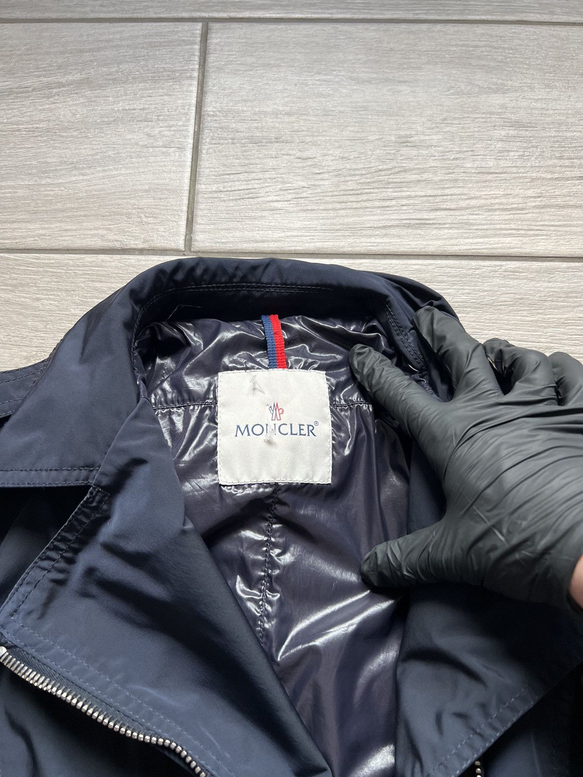 Moncler Moncler Jacket Navy Nylon Biker Chateaubriand Vintage Size S / US 4 / IT 40 - 6 Thumbnail