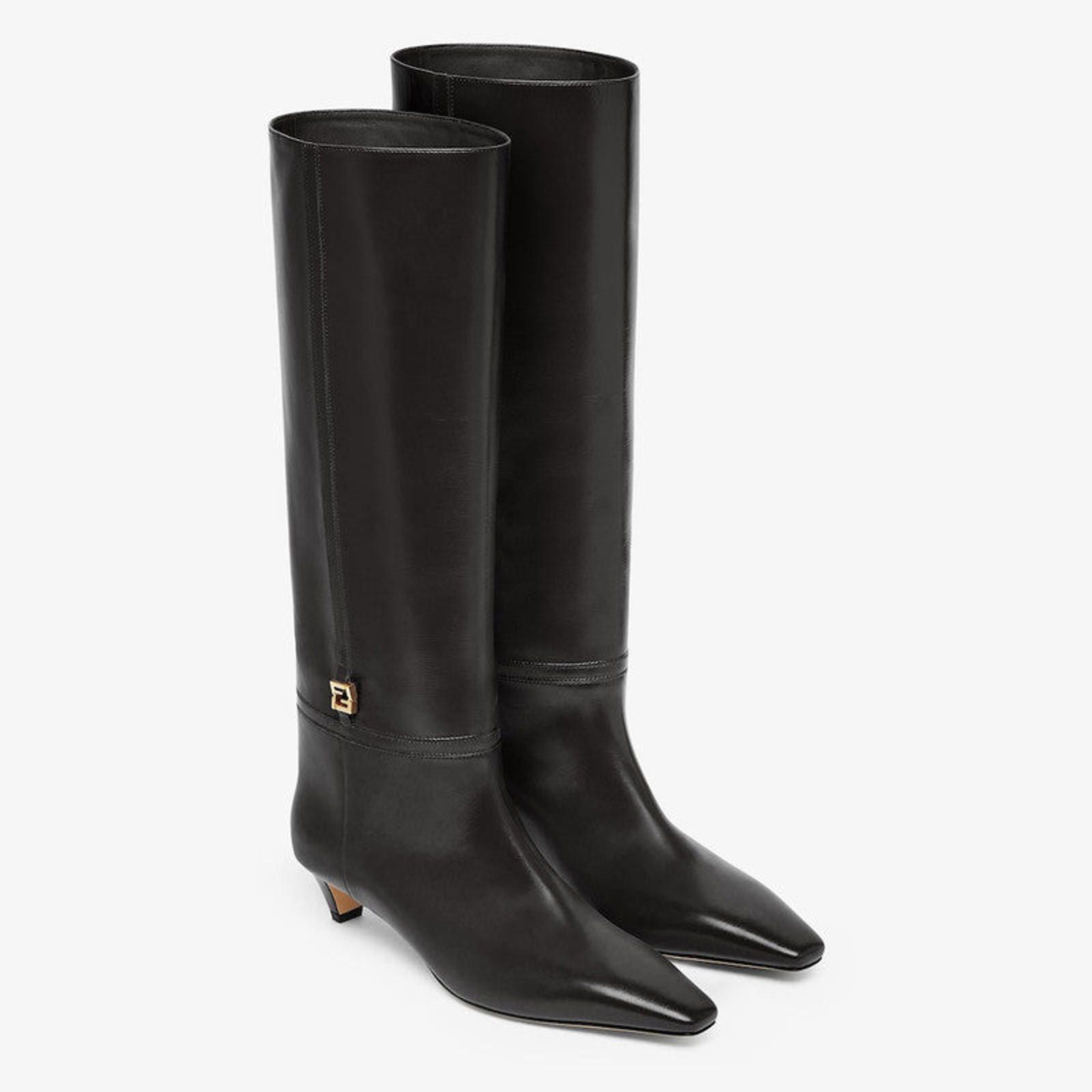 Fendi Fendi FFold Leather Boots Size US 7.5 / IT 37.5 - 4 Thumbnail