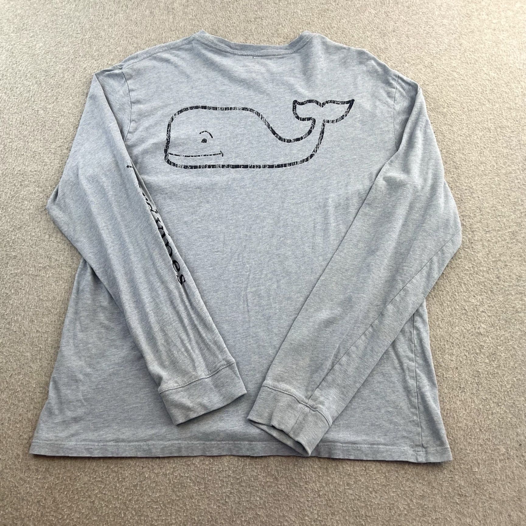 Vineyard Vines Vineyard Vines Shirt Mens Medium Blue Long Sleeve Pocket Whale Logo Spellout Size US M / EU 48-50 / 2 - 5 Thumbnail