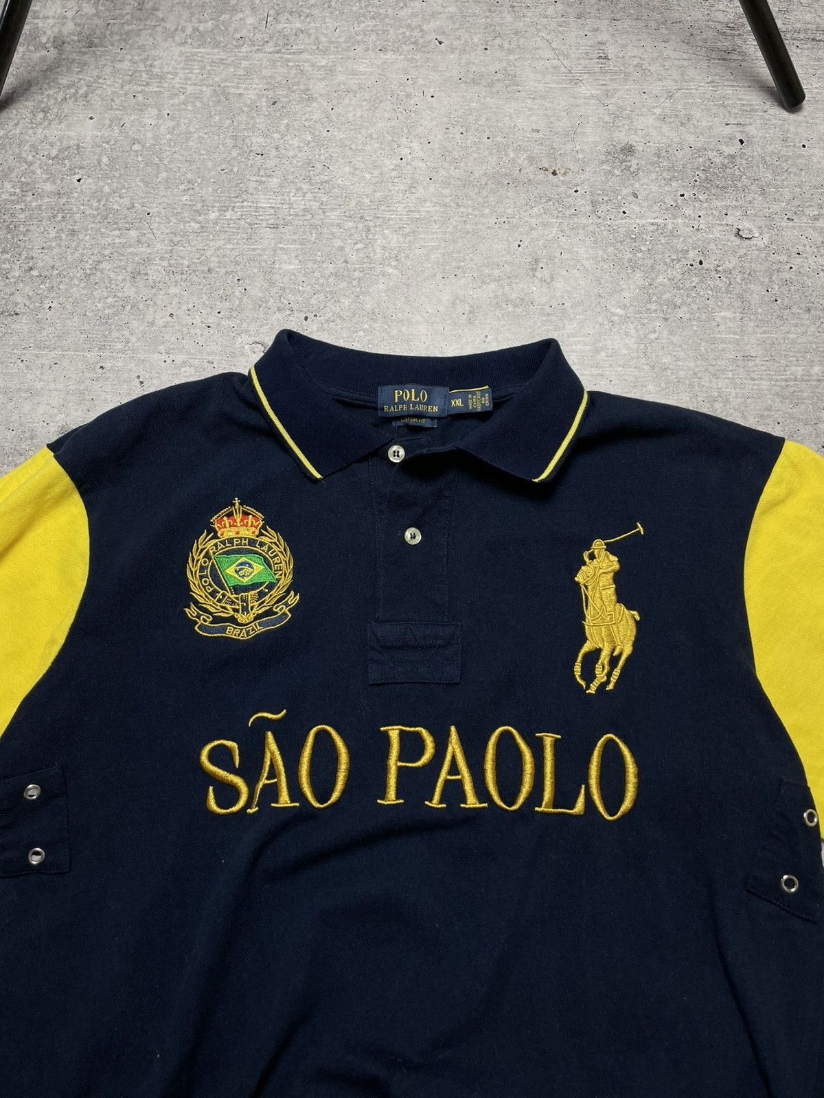 Polo Ralph Lauren Ralph Lauren Polo T-Shirt Sao Paulo Big Pony Rugby XXL Y2K Size US XXL / EU 58 / 5 - 3 Thumbnail