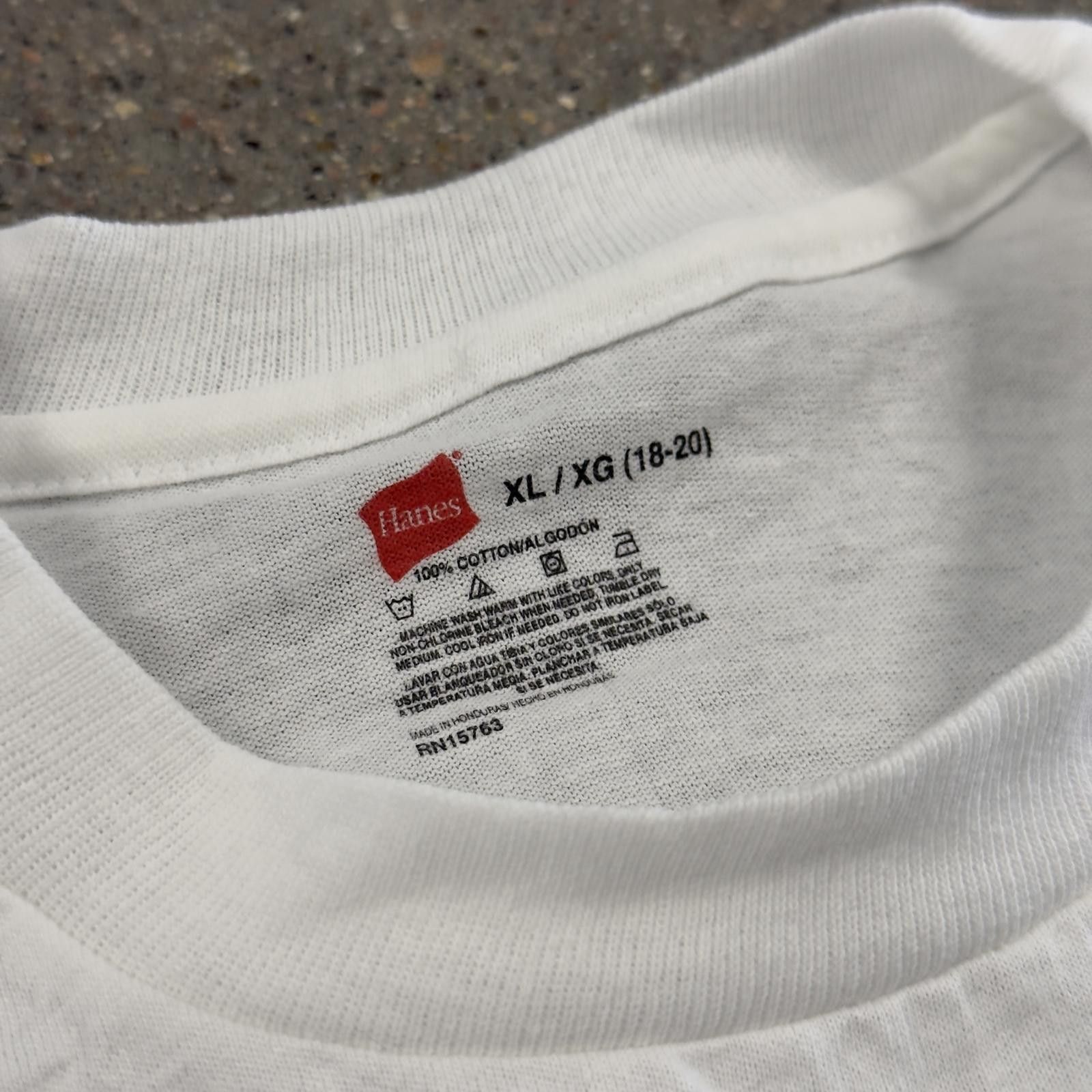 Hanes Vtg Single Stitch Hanes Blank White T-Shirt Youth XL DS Size US XL / EU 56 / 4 - 2 Thumbnail