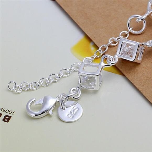 Other Women 925 Silver Bead Bracelet 8-9” Adjustable 9mm Lobster Size ONE SIZE - 3 Thumbnail