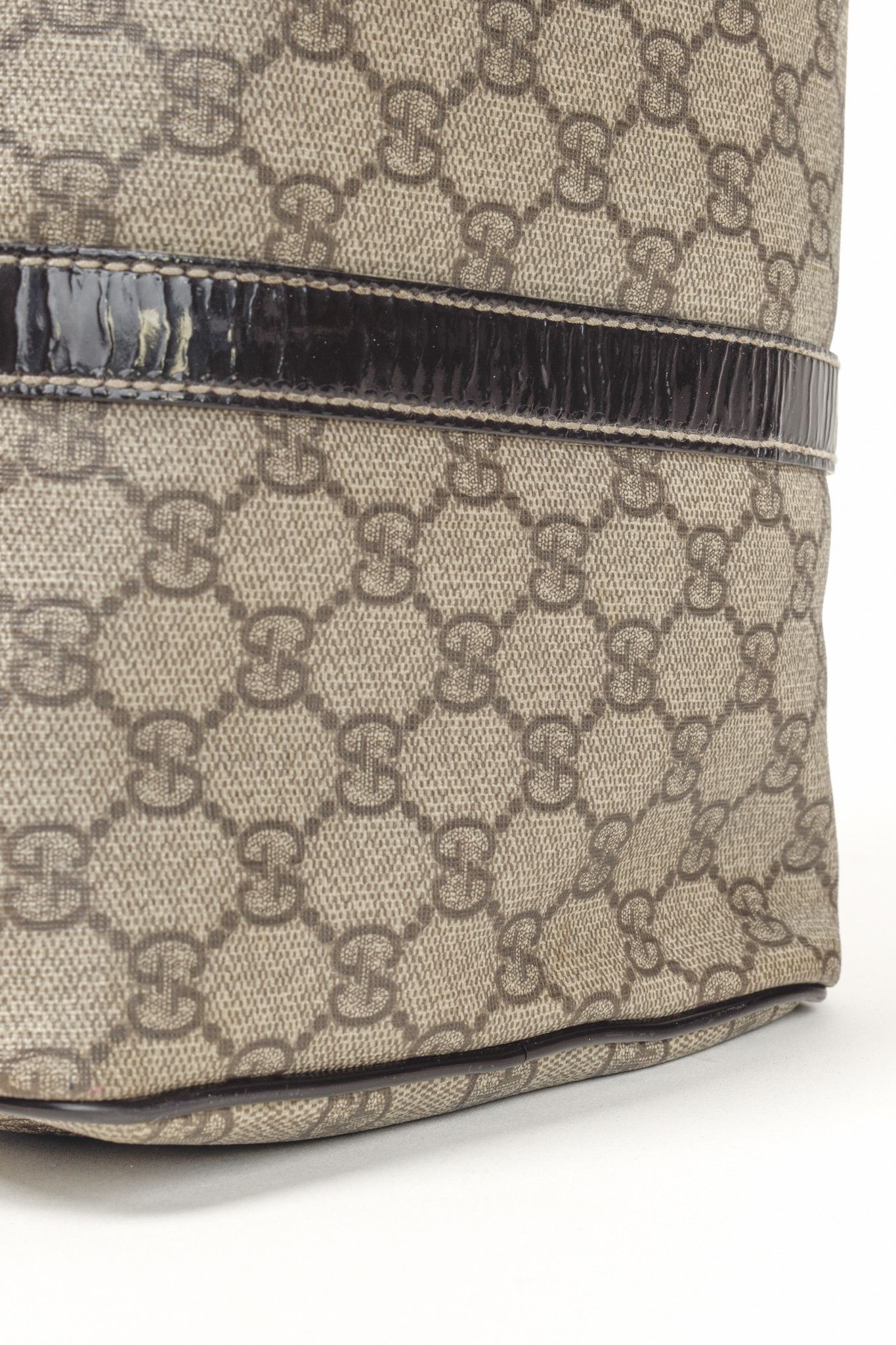 Gucci Gucci Brown Patent Medium GG Joy Boston Bag Size ONE SIZE - 6 Thumbnail
