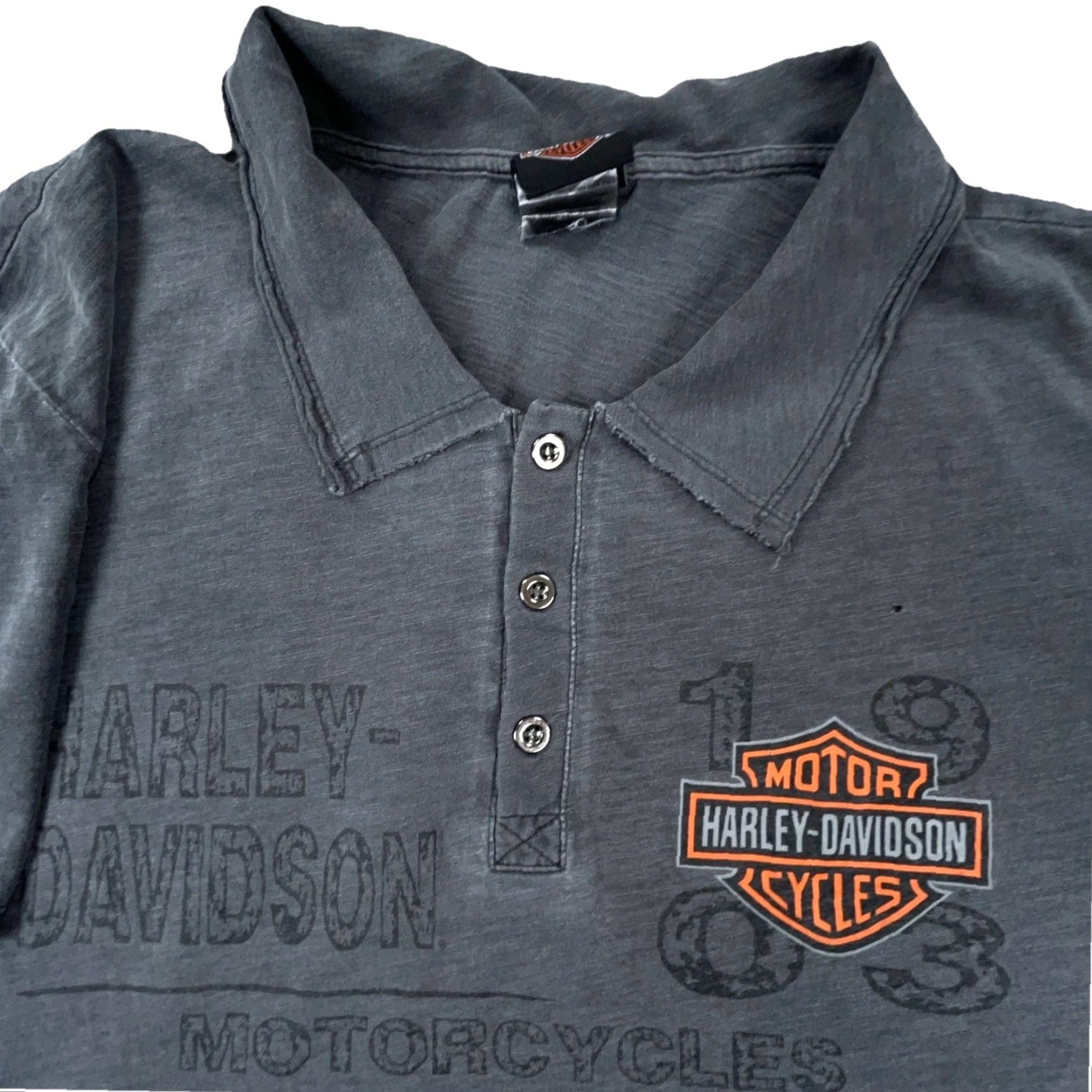 Harley Davidson Harley-Davidson Shirt Men XL Gray Tee Polo Henley VTG Regular casual classics Size US XL / EU 56 / 4 - 2 Thumbnail