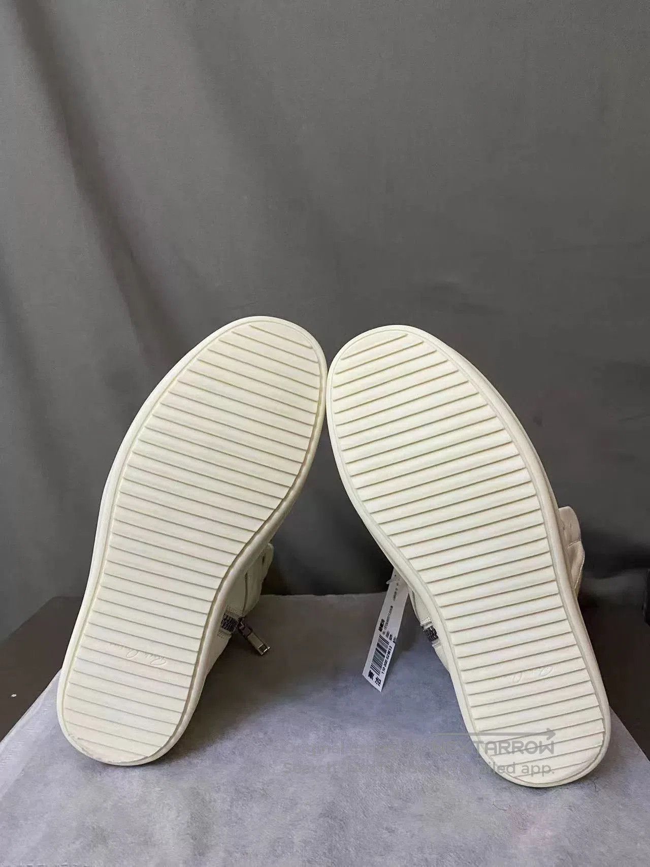 Rick Owens Rick Owens White Leather Sneakers Size 38.5. Size US 5.5 / EU 38 - 6 Thumbnail