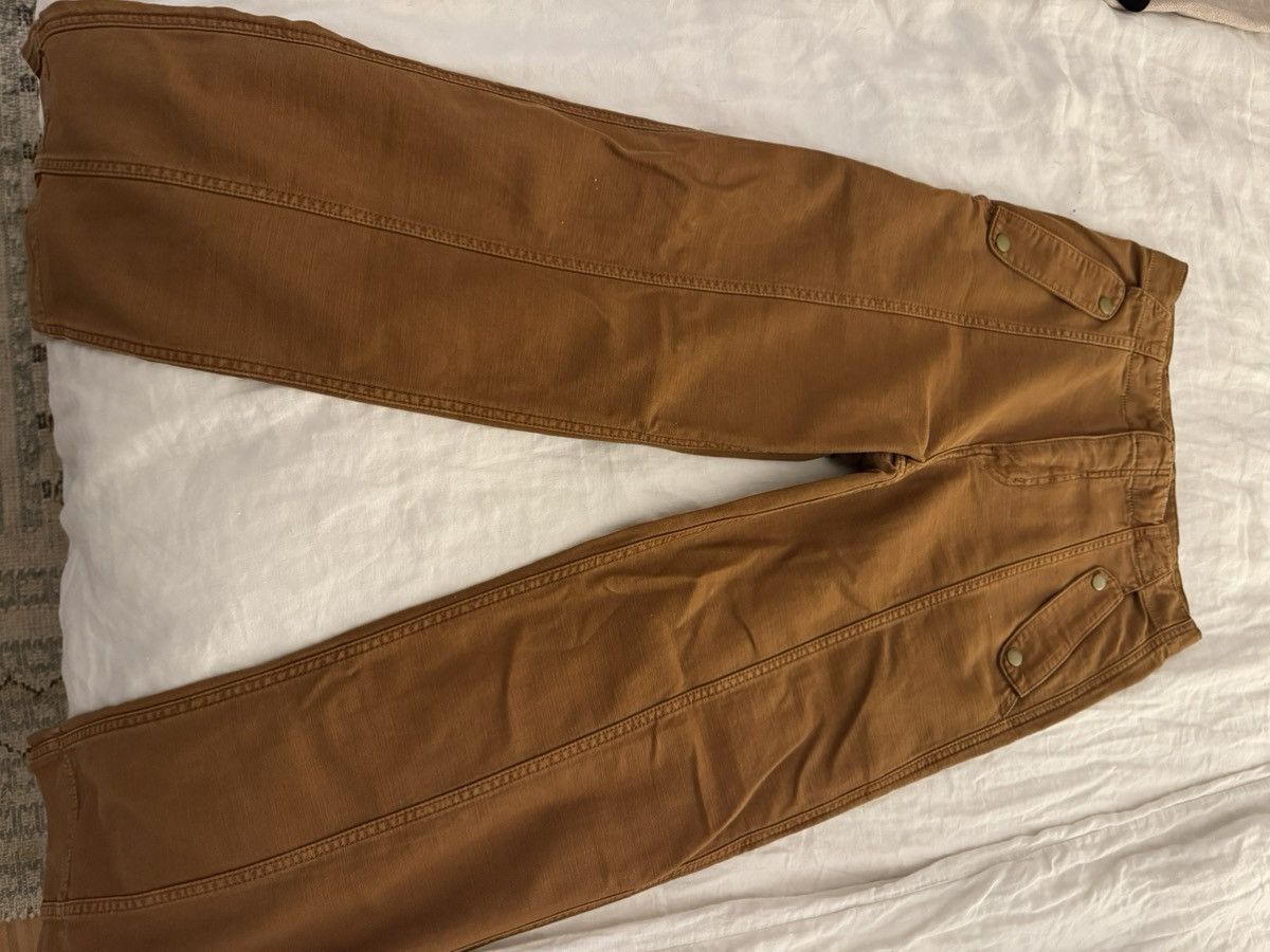 Frame FRAME: Utility Barrel cotton-canvas wide-leg pants Size 25" / US 0 / IT 36 - 4 Thumbnail