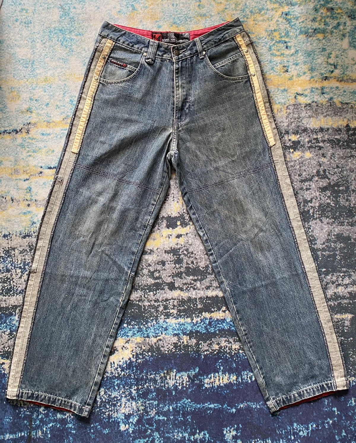 JNCO × Karl Kani Vintage Hip Hop Jeans Karl Kani Rare item Size US 30 / EU 46 - 1 Thumbnail