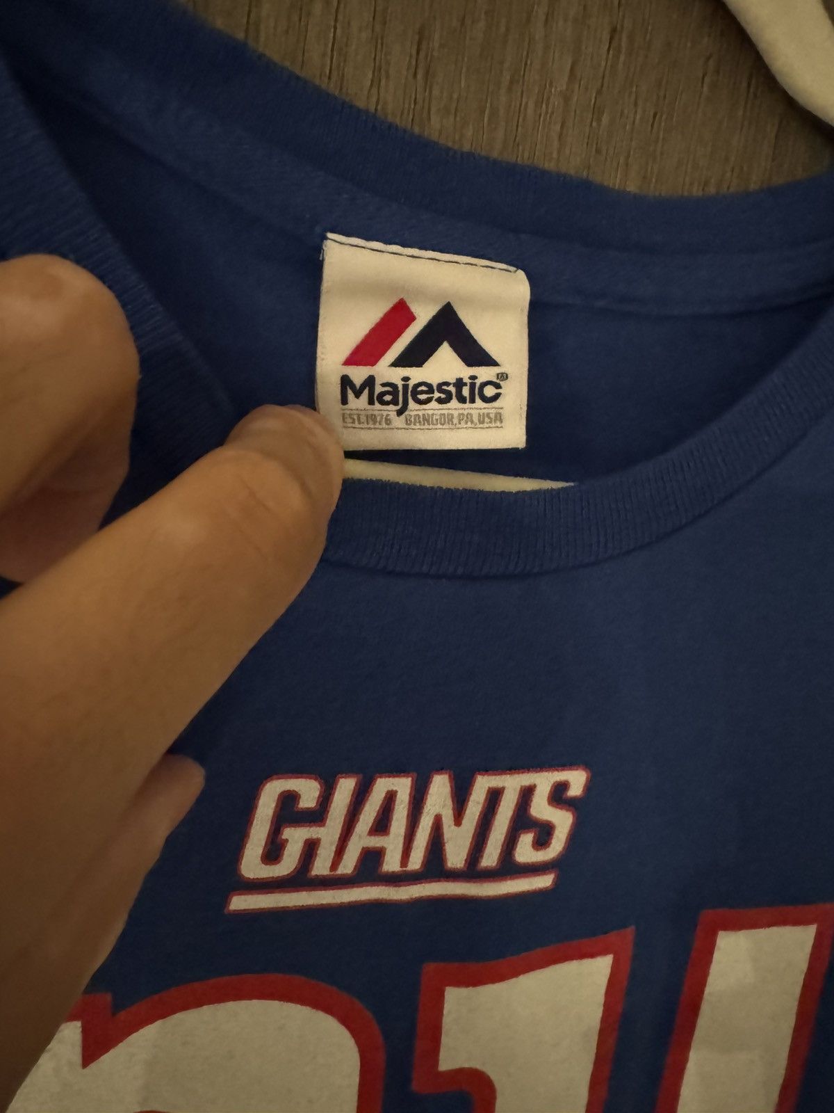NFL Vintage NY Giants tshirt Size US XL / EU 56 / 4 - 2 Thumbnail