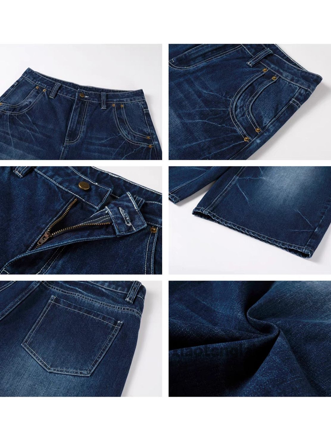Jean × Vintage Washed faded loose baggy y2k hiphop yuppie shorts Size US 34 / EU 50 - 6 Thumbnail