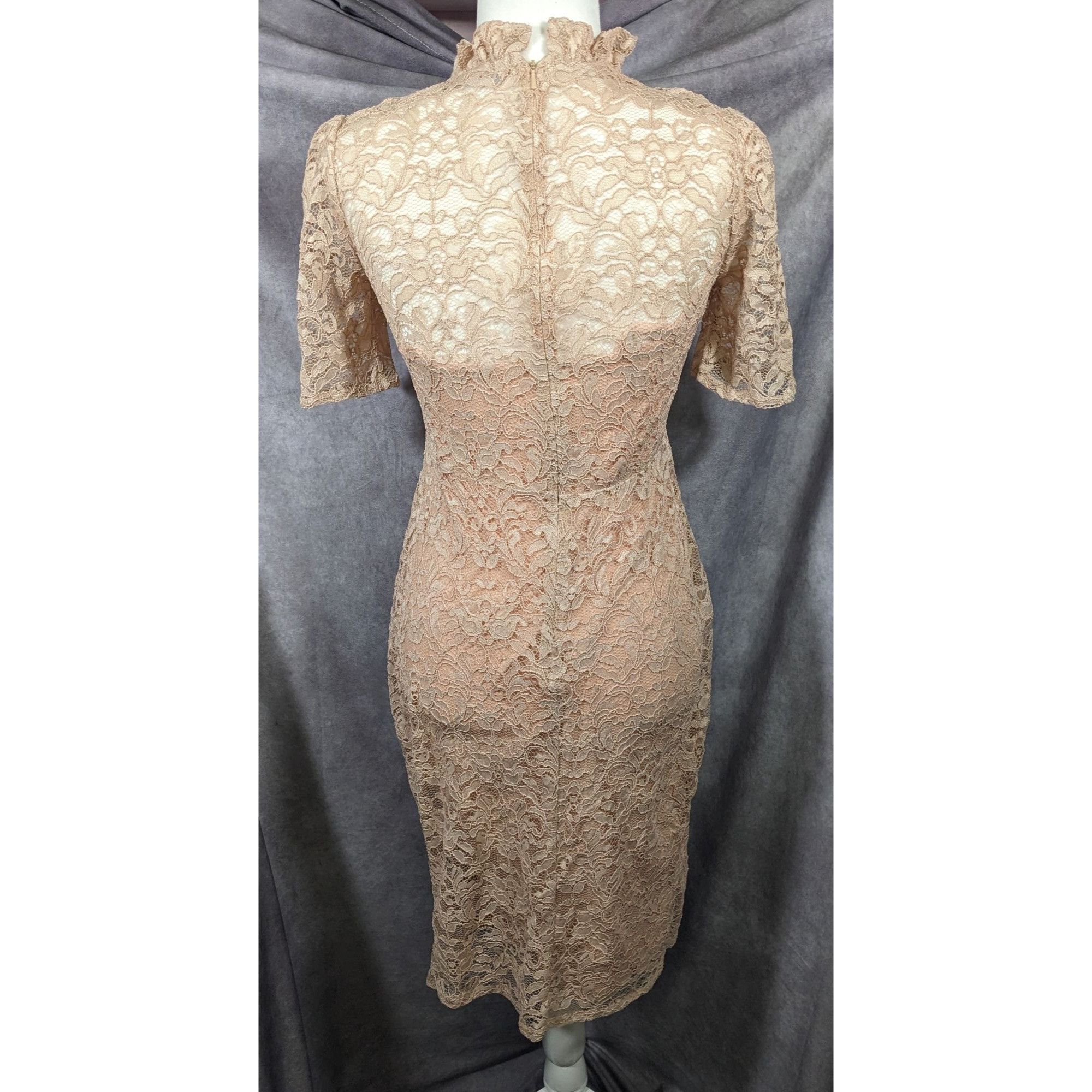 Other Hope And Ivy Cream Floral Lace Keyhole Dress Size 6 Size M / US 6-8 / IT 42-44 - 7 Thumbnail