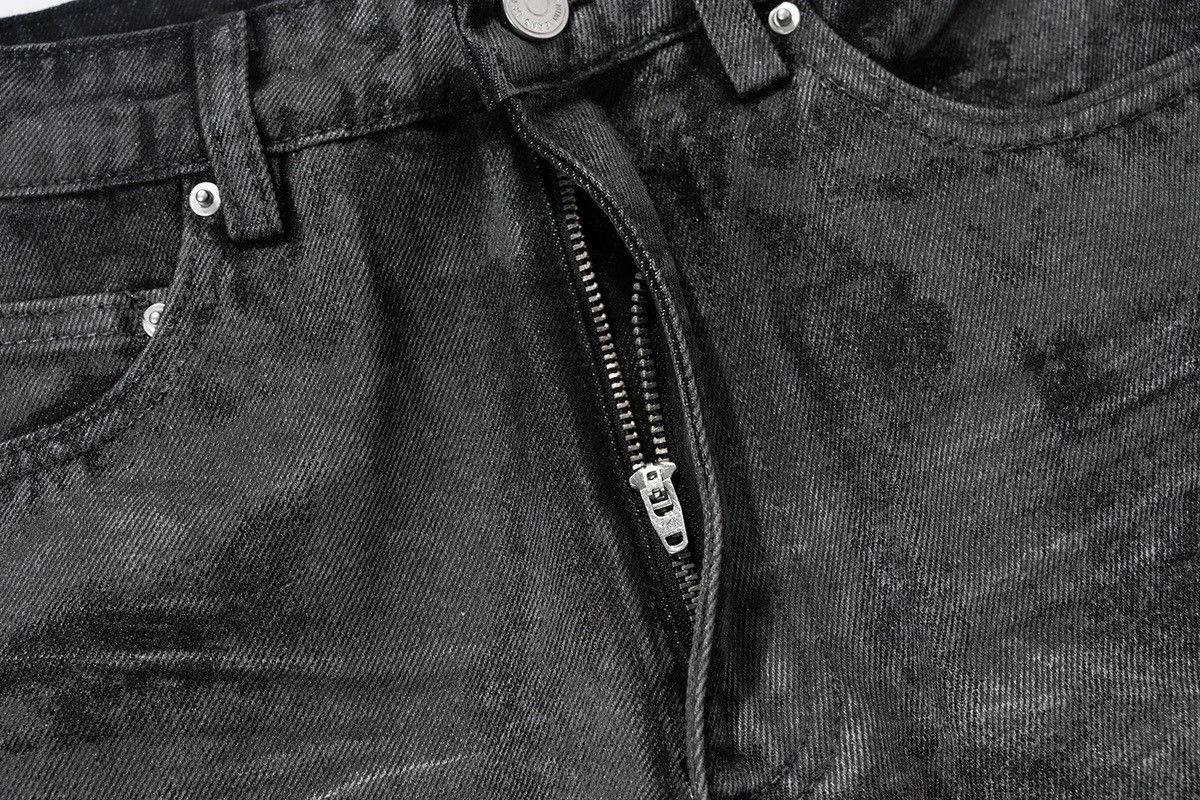 Japanese Brand Heavyweight washed and waxed micro flare hombre baggy jeans Size US 30 / EU 46 - 7 Thumbnail