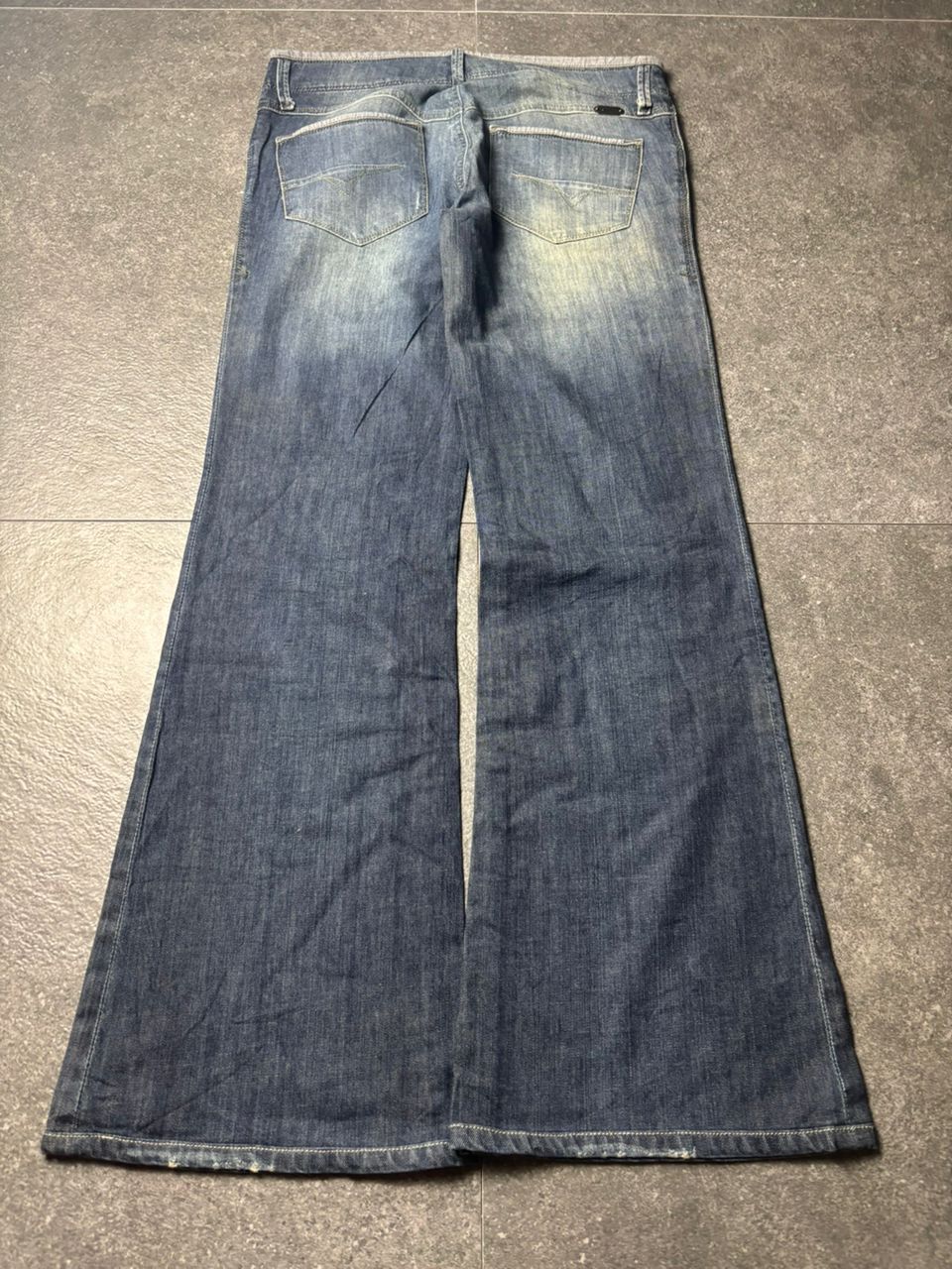Diesel 2000s Diesel Melty Super Flared Stretch Jeans Size 28" / US 6 / IT 42 - 8 Thumbnail