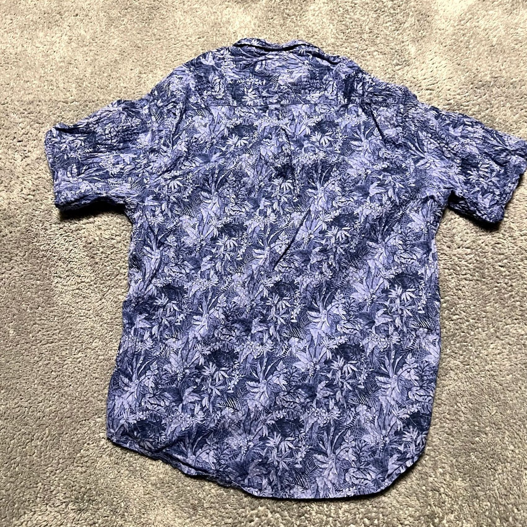 Tommy Bahama Tommy Bahama Shirt Mens Medium Blue Floral All Over Print Short Sleeve Button Shirt Size US M / EU 48-50 / 2 - 3 Thumbnail