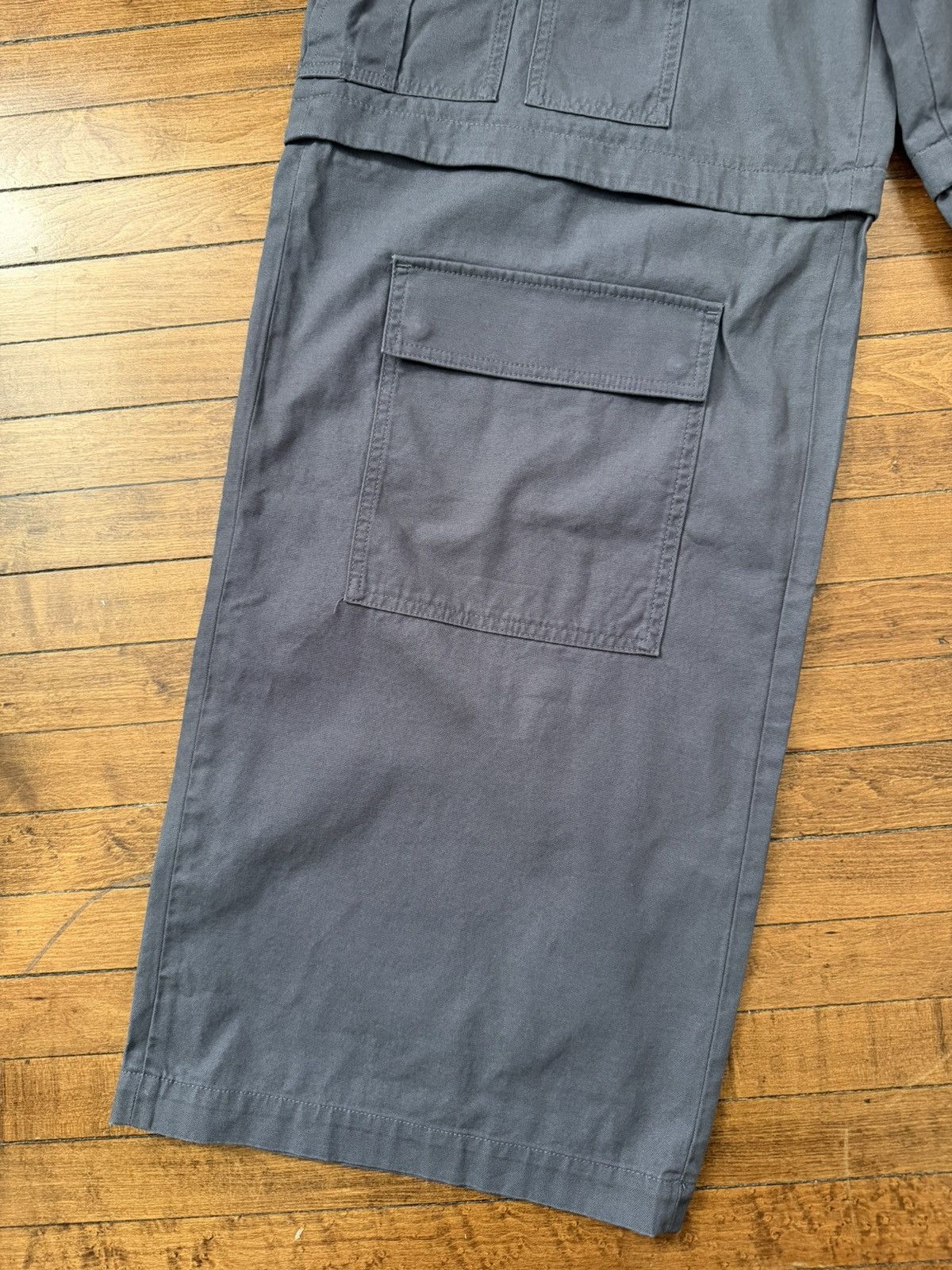Ambush Design $1k Multi-pocket, wide-leg cotton cargo pants, Large, Italy Size US 34 / EU 50 - 8 Thumbnail