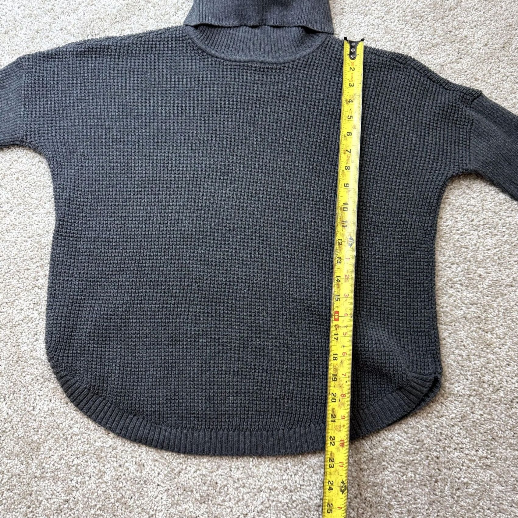Vintage MICHAEL Michael Kors Sweater Womens M Gray Turtleneck Waffle-Knit Pullover Size M / US 6-8 / IT 42-44 - 4 Thumbnail