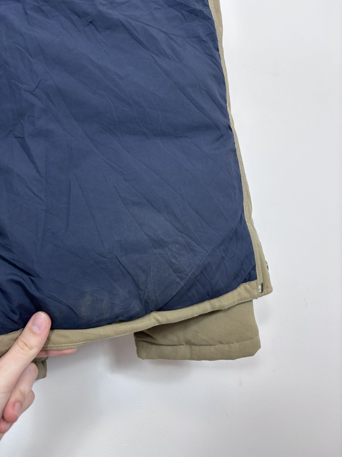 Patagonia Patagonia Men’s Bivy Down Puffer Jacket Insulated Beige/Blue Size US L / EU 52-54 / 3 - 20 Thumbnail