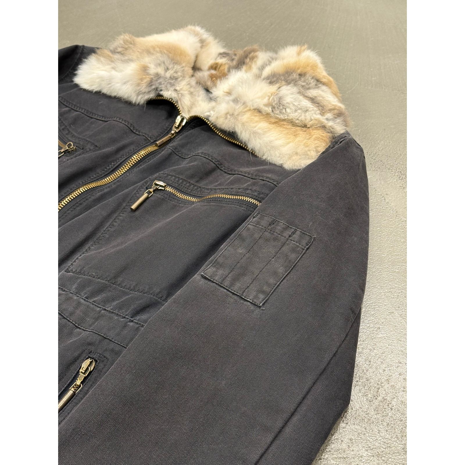 Roberto Cavalli 2000s Cavalli fur military parka Size L / US 10 / IT 46 - 2 Thumbnail