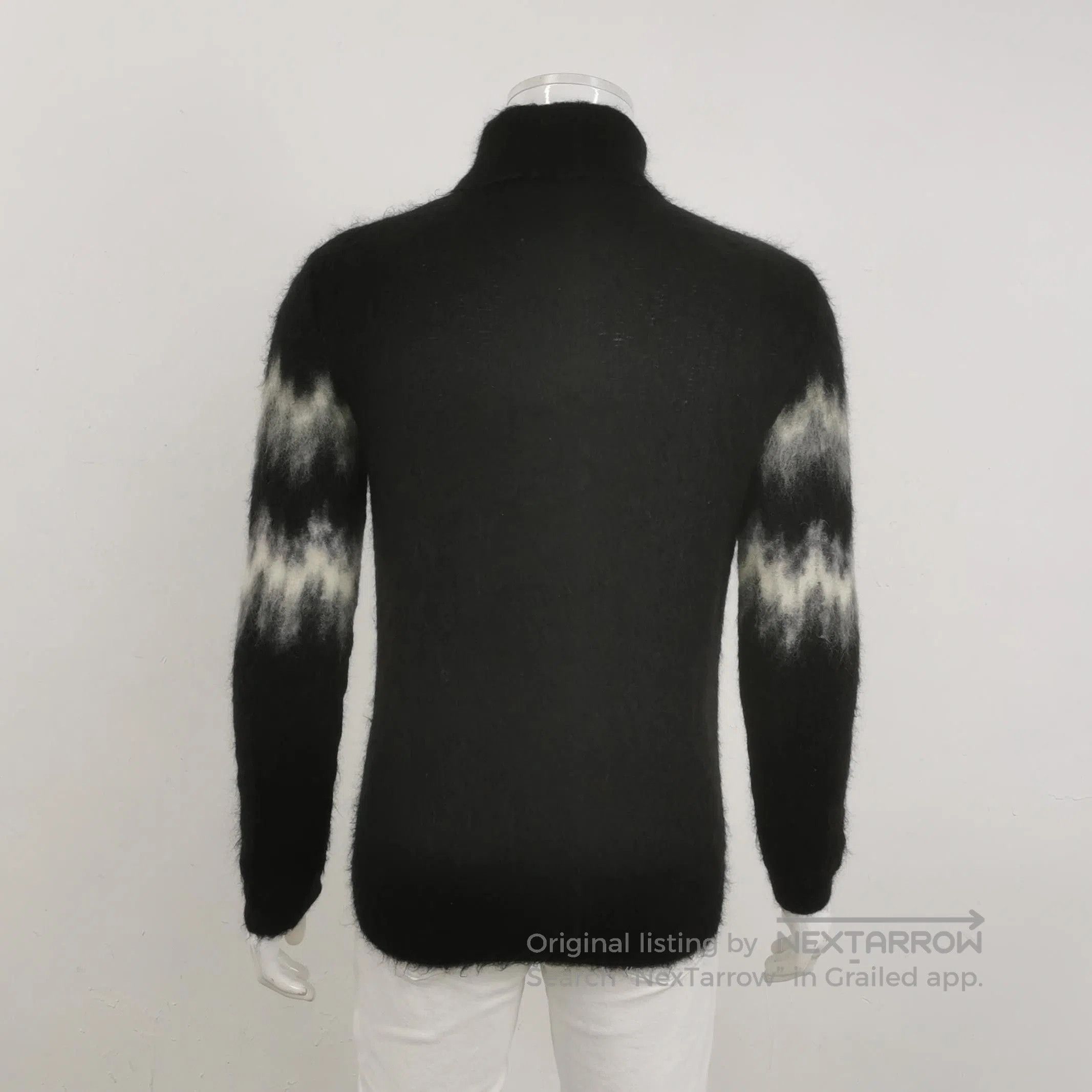 Saint Laurent Paris Saint Laurent Wool Mohair Color Block Turtleneck Sweater M. Size US M / EU 48-50 / 2 - 1 Thumbnail