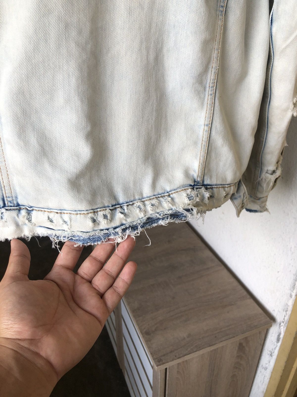 Zara 🔥Zara Distressed Punk Denim Sherpa Jacket If Six Was Nine Size US L / EU 52-54 / 3 - 16 Thumbnail